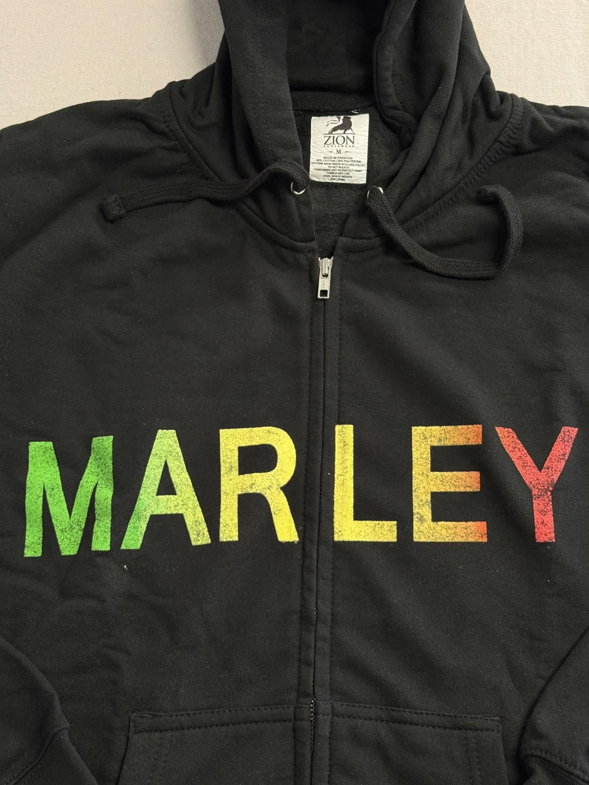 Zion Rootswear Bob Marley Zip Up Hoodie Satisfy My Soul Zion Rootswear - M Size US M / EU 48-50 / 2 - 4 Thumbnail