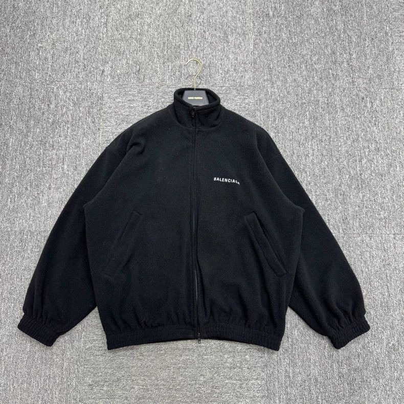 Balenciaga Balenciaga Embroidered Letter Fleece Jacket Size US S / EU 44-46 / 1 - 1 Thumbnail