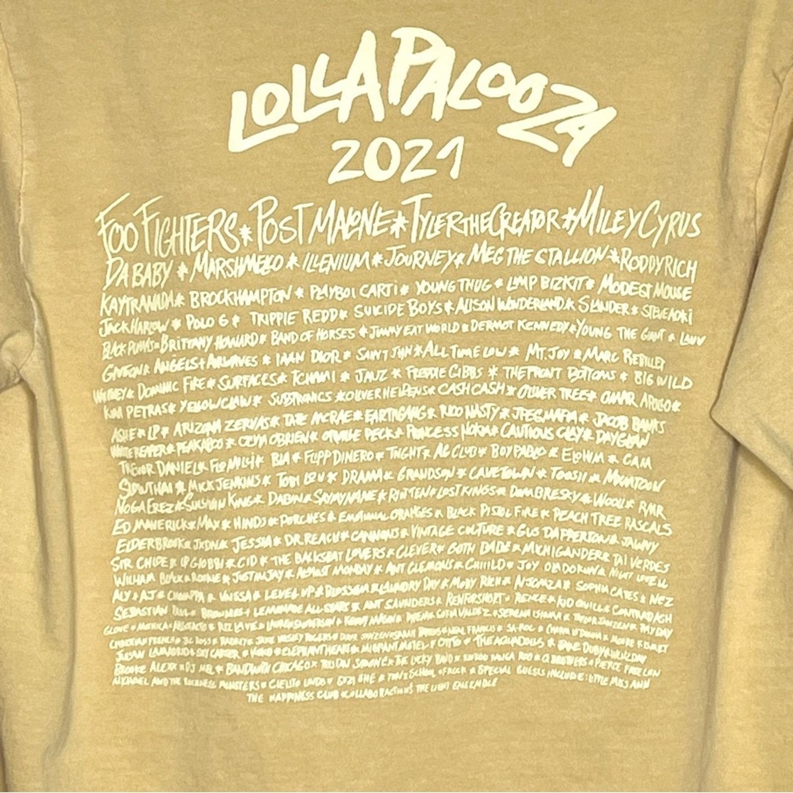 Other LOLLAPALOOZA 2021 yellow long sleeve festival t shirt Size US S / EU 44-46 / 1 - 3 Thumbnail
