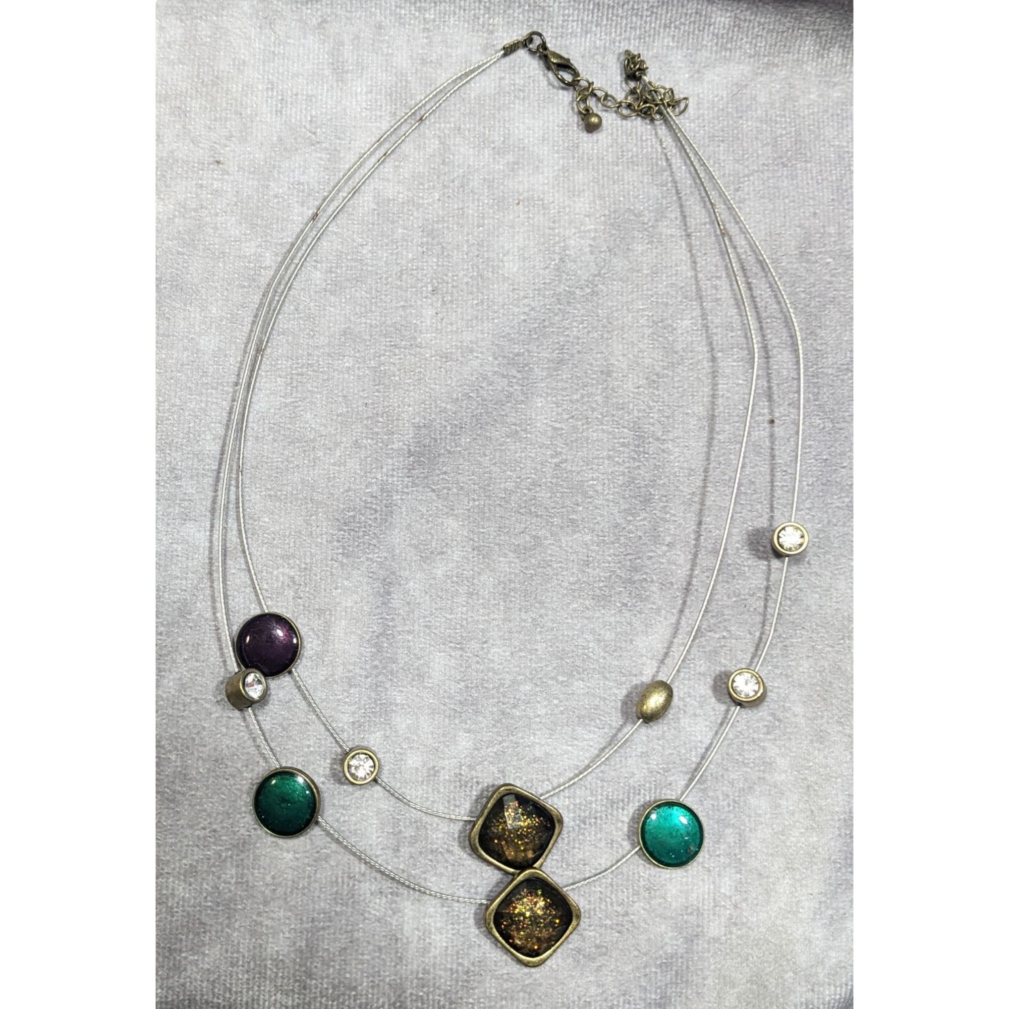 Other Whimsical Glitter Metallic Floating Necklace Size ONE SIZE - 8 Thumbnail