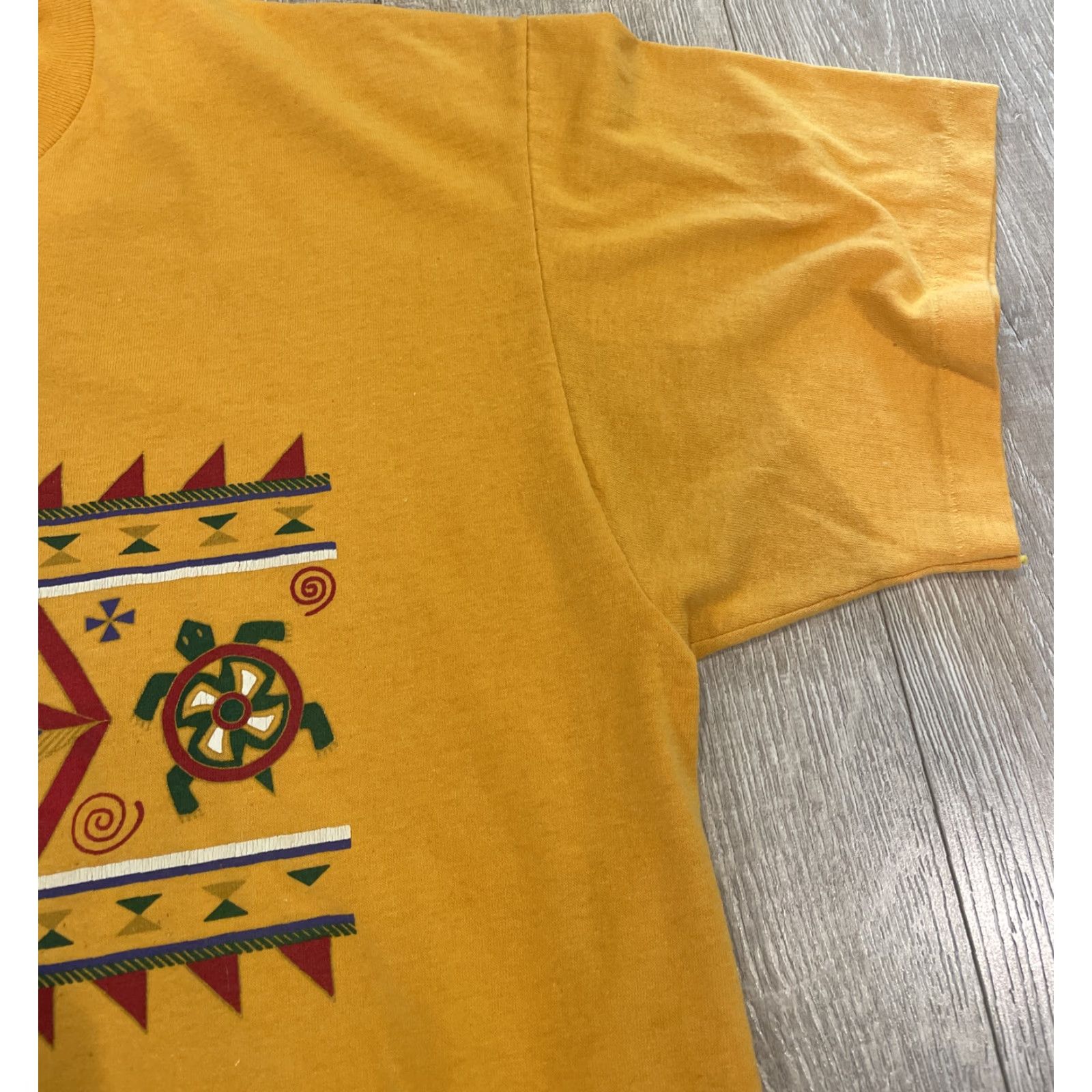 Vintage VINTAGE Unbranded Gecko Lizard Graphic T-Shirt Adult XL Orange Solid Short Sleeve 80s 90s Southwestern Mens Size US XL / EU 56 / 4 - 6 Thumbnail
