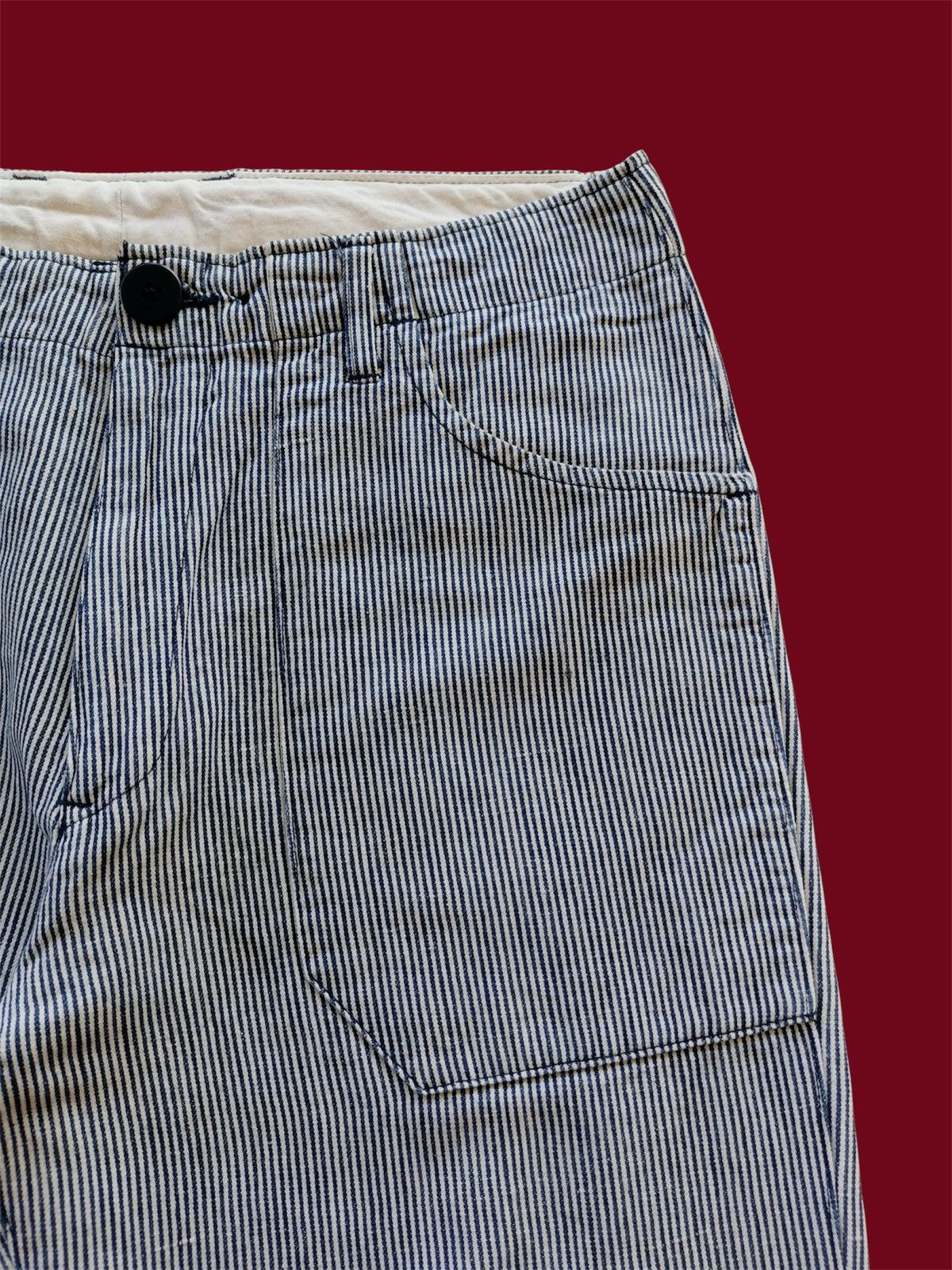Journal Standard Hemp Journal Standard Pinstripe Patch Pocket Pants Size US 32 / EU 48 - 2 Thumbnail