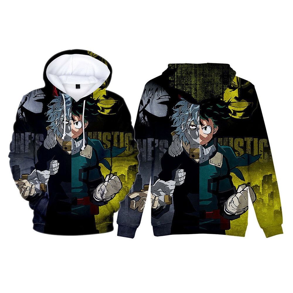 The Unbranded Brand 3D Anime Boku no My Hero Academia Hoodie Casual Sweater Size US M / EU 48-50 / 2 - 5 Thumbnail