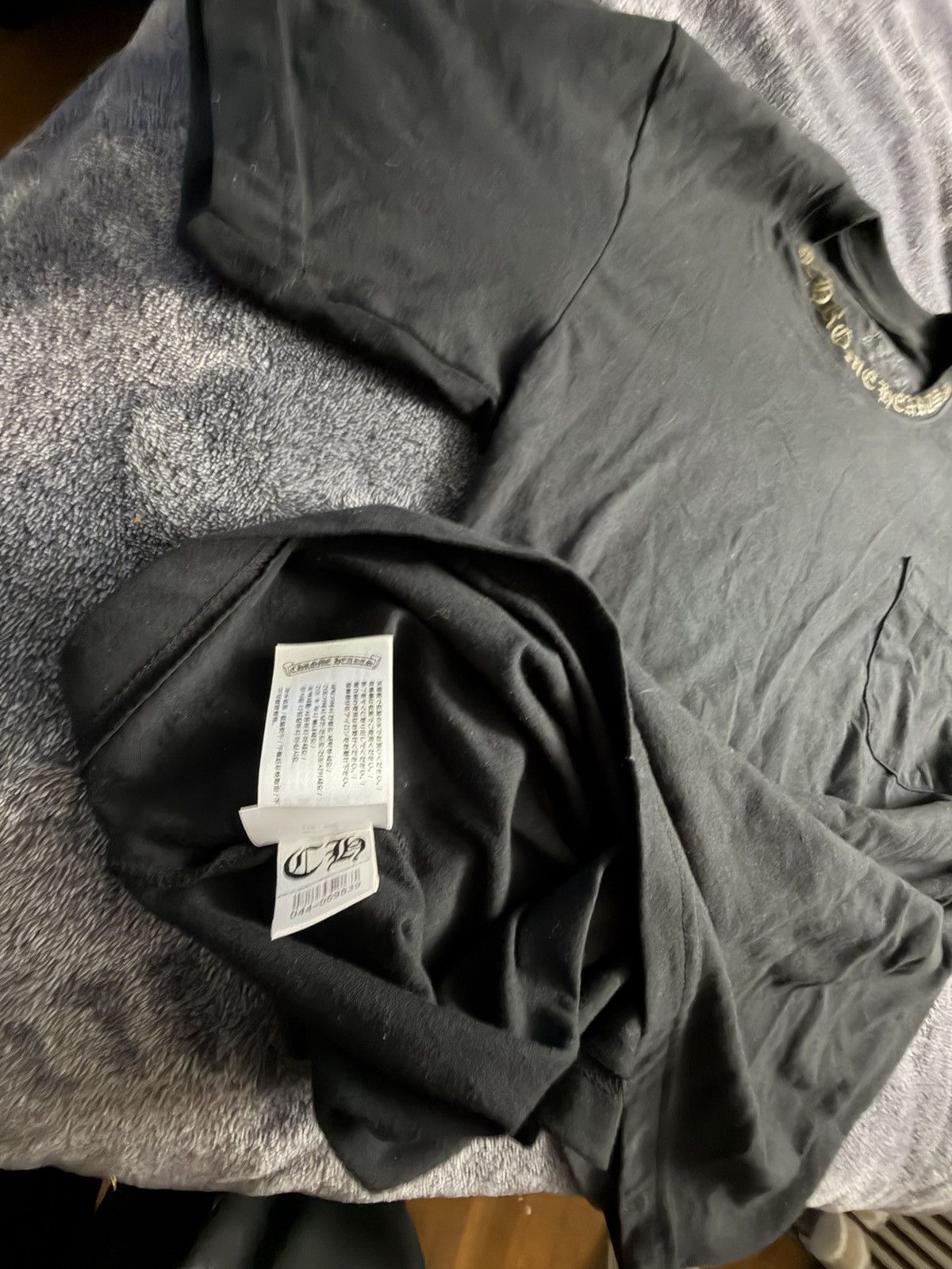 Chrome Hearts Chrome Hearts Neck Logo SS Pocket Crewneck Tee Black Size M Size US M / EU 48-50 / 2 - 13 Thumbnail