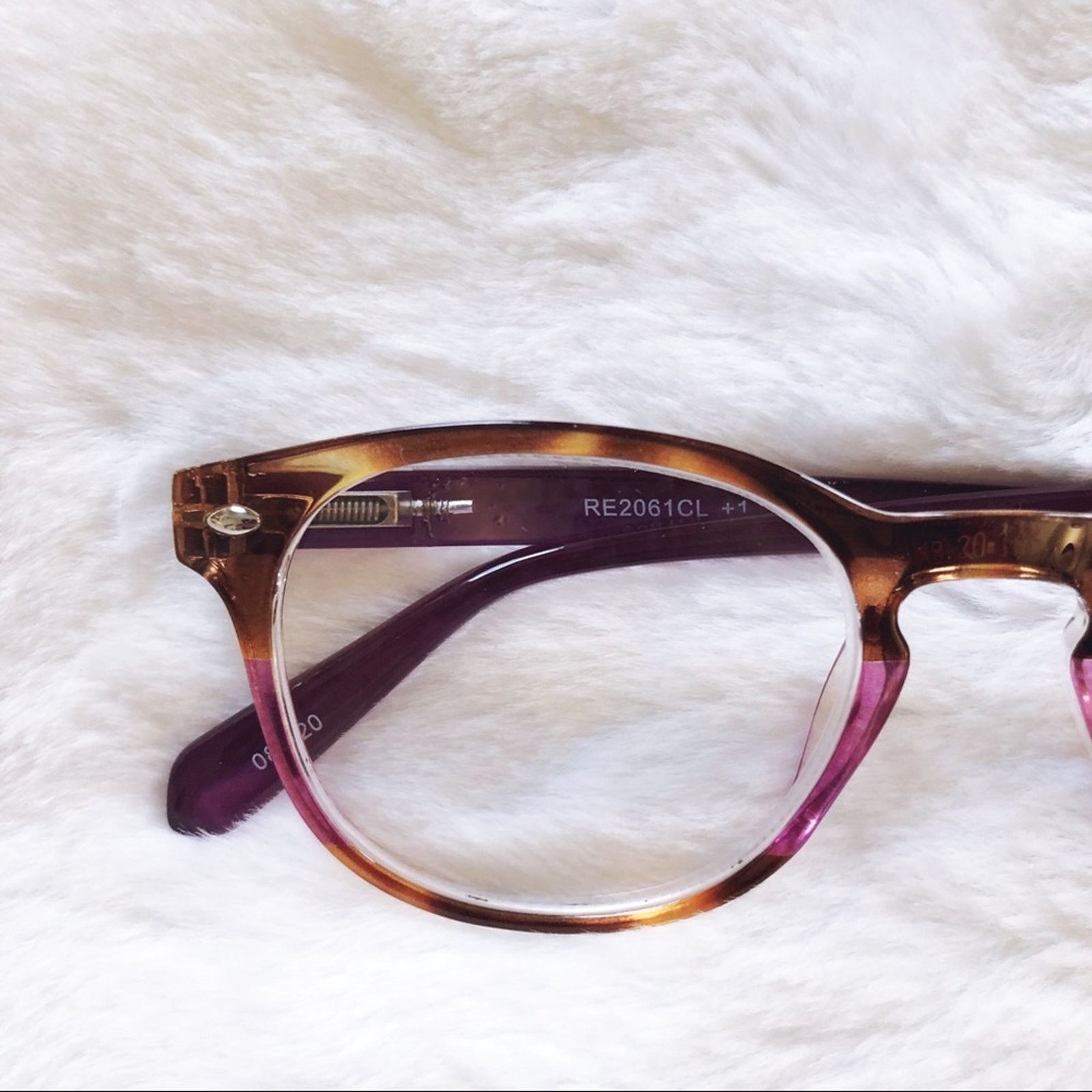 Other Hector Purple & Brown Round Rim Reader Glass Size ONE SIZE - 2 Thumbnail