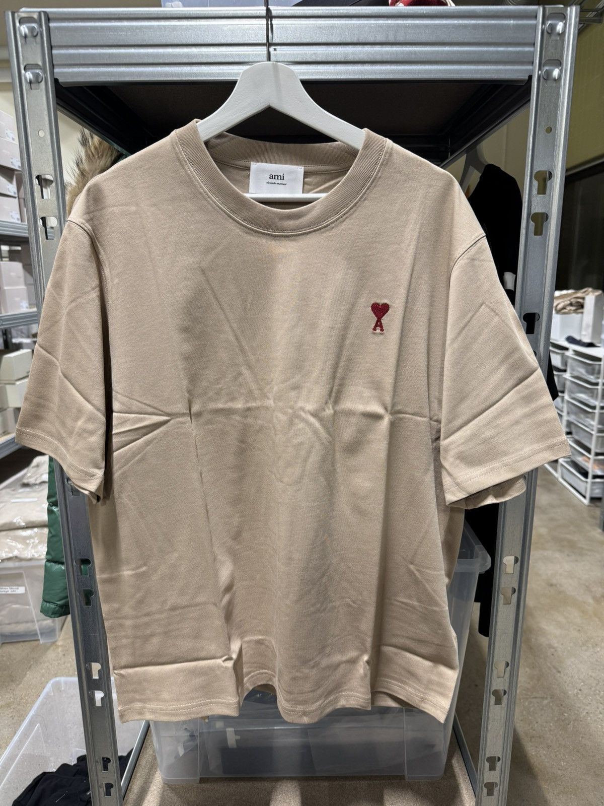 AMI Ami Paris Logo Embroidery T-Shirt NEW 200$ Size US M / EU 48-50 / 2 - 1 Thumbnail