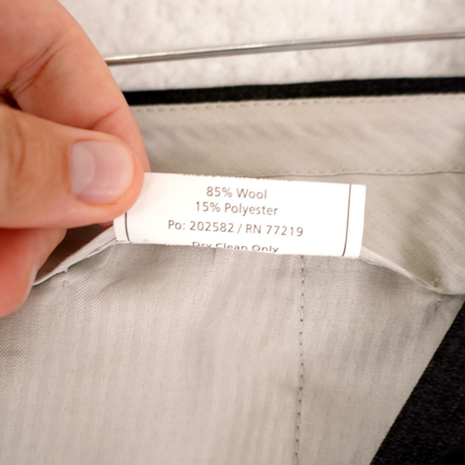 Pronto Uomo Pronto Uomo Gray Flat Front High Rise Lined Partially Dress Size 44R - 6 Thumbnail