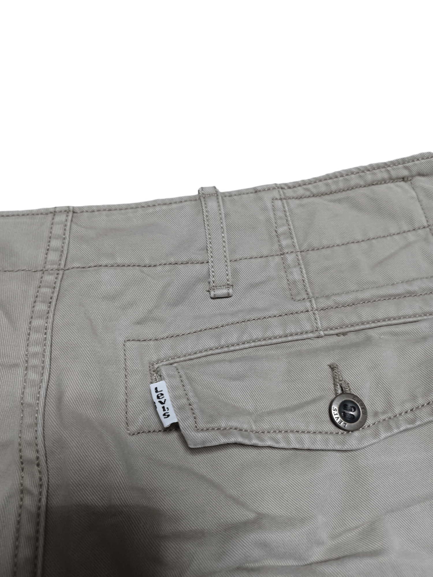 Levi's LEVI`S MILITARY CARGO MULTIPOCKET WHITE TAB SHORTS Size US 32 / EU 48 - 3 Thumbnail