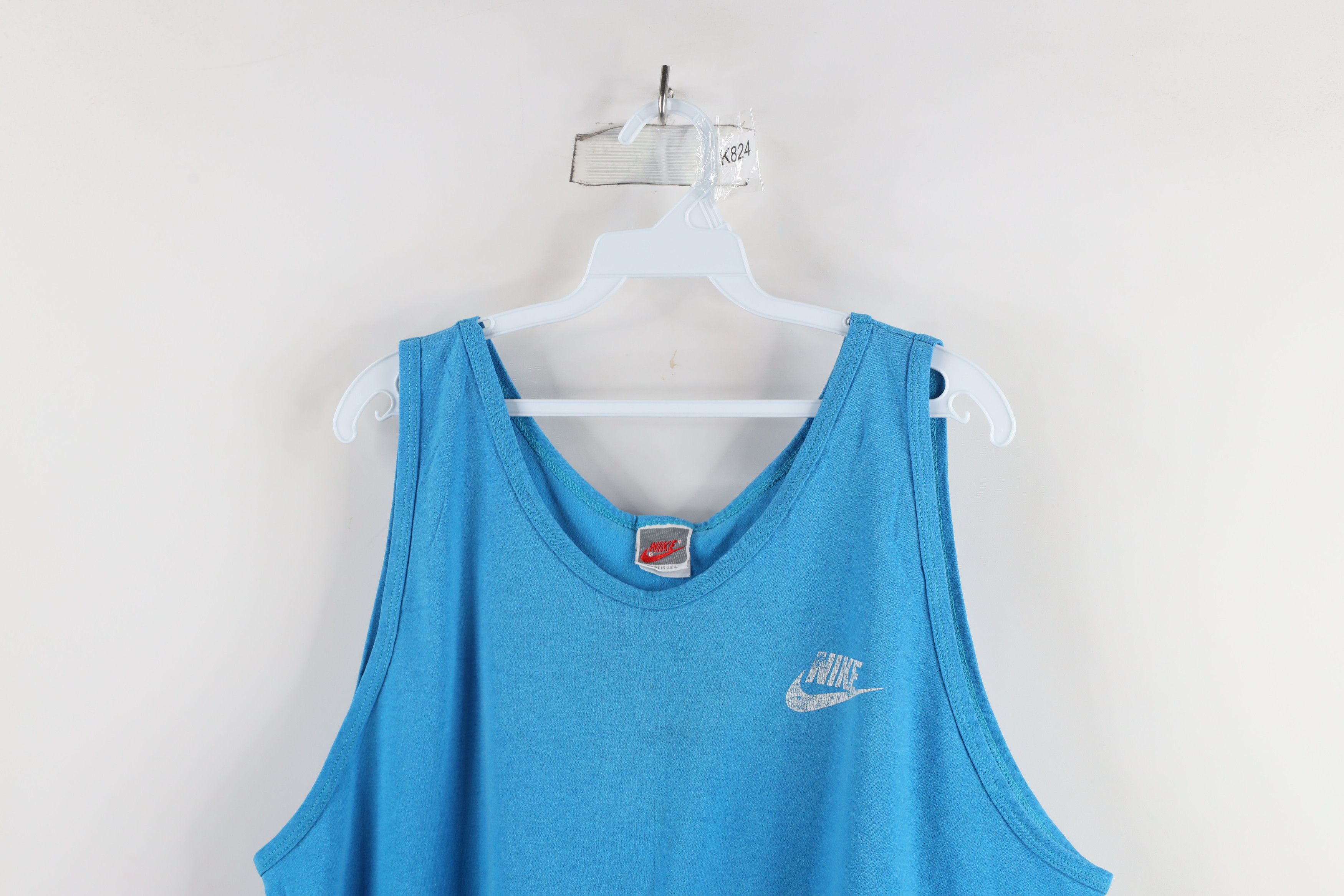 Nike × Vintage Vintage 90s Nike Scott Mini Swoosh Tank Top T-Shirt USA Size US XXL / EU 58 / 5 - 2 Thumbnail