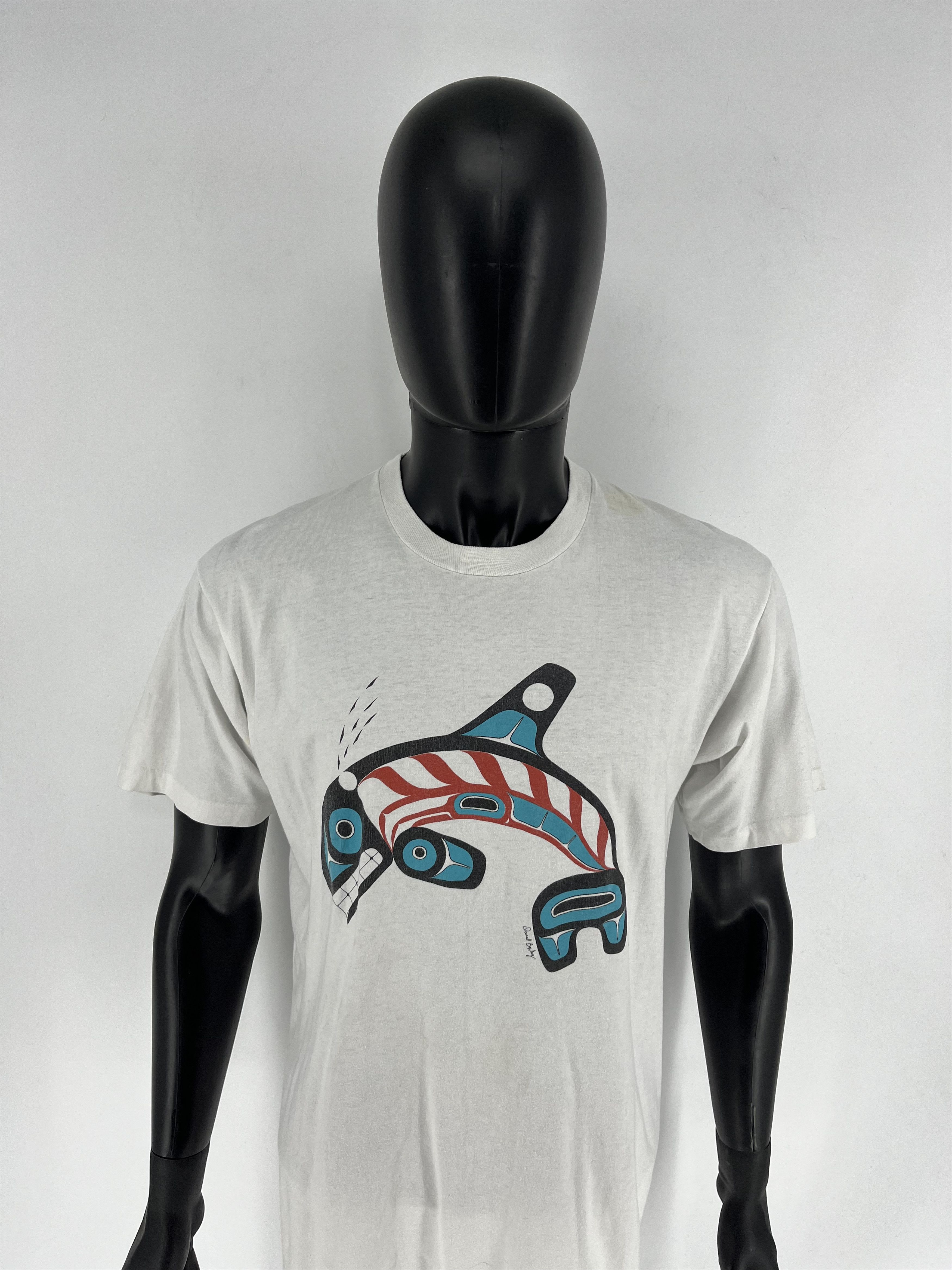 Vintage Vintage 90s Orca Killer Whale Pacific Daud Boxley Worldwide Size US XL / EU 56 / 4 - 6 Thumbnail