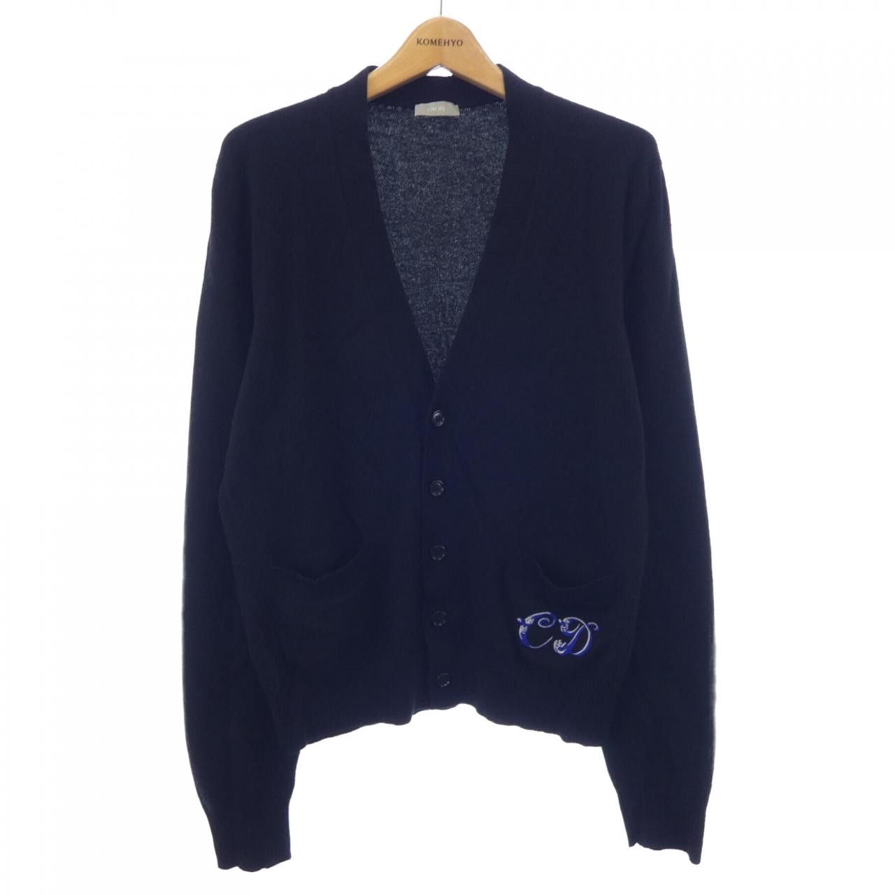 Dior Dior Dior 193M205AT326 Cashmere Cardigan Textile Tops 193M205AT326 DUTY FREE for USA Size ONE SIZE - 1 Thumbnail