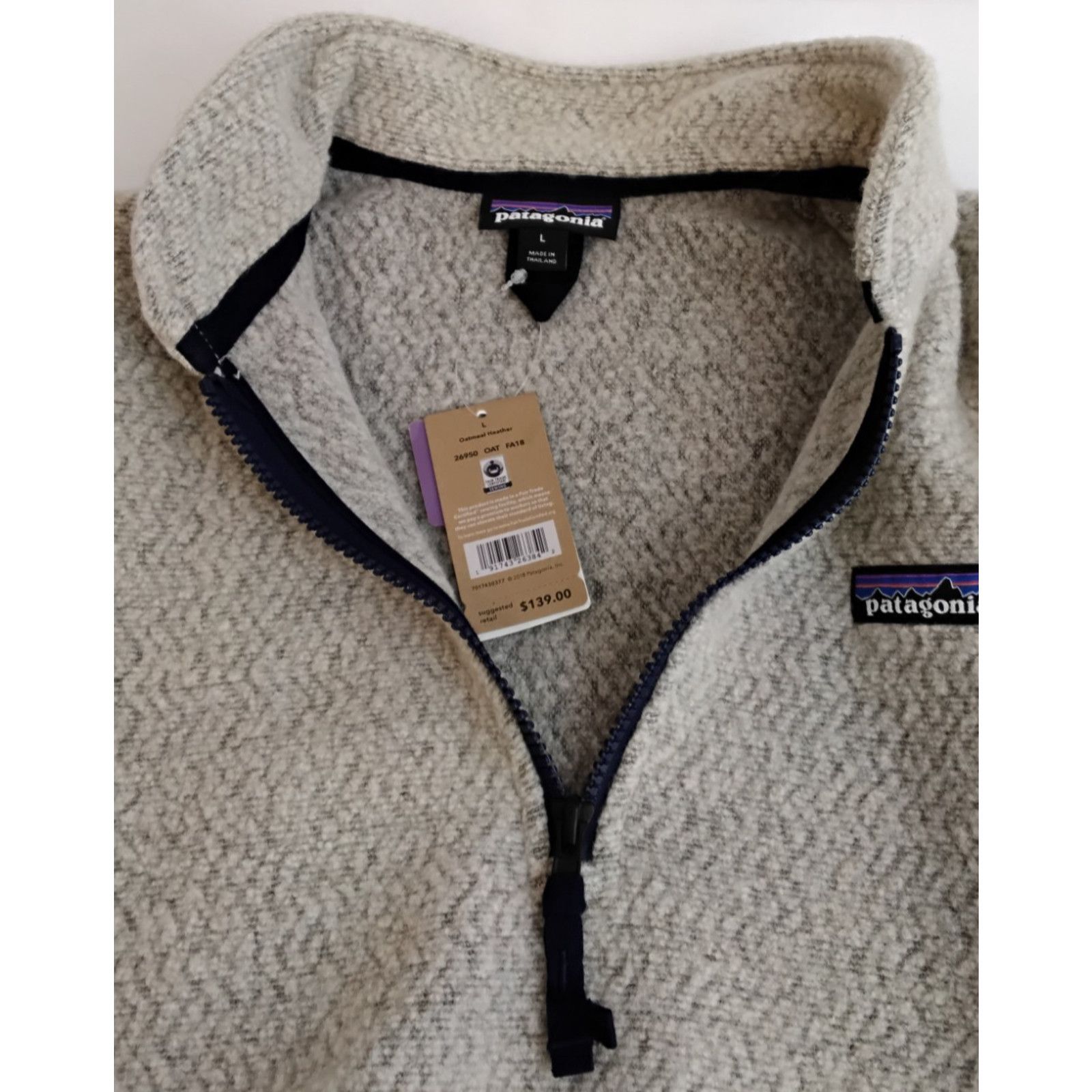 Patagonia Patagonia Woolyester Fleece Women's L Heathered Oatmeal NWT Size L / US 10 / IT 46 - 5 Thumbnail