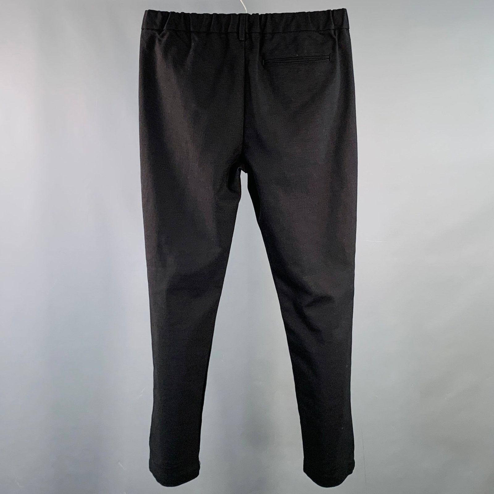 Other MARINERO M Black Polyester Blend Drawstring Casual Pants Size US 33 - 2 Thumbnail