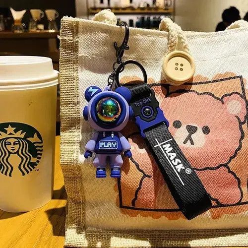 Other Cute Astronaut Lightning Bear Keychain Size ONE SIZE - 7 Thumbnail