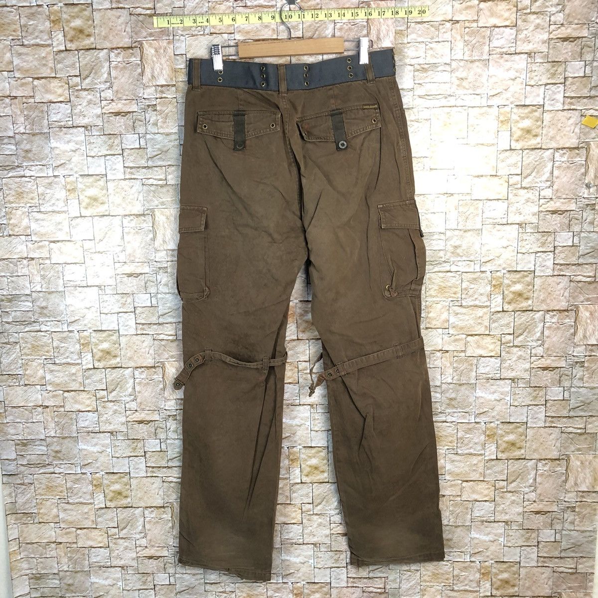 Japanese Brand O.N.G Jeans utility tactical Cargo Multipocket Pants #A355 Size US 31 - 15 Thumbnail