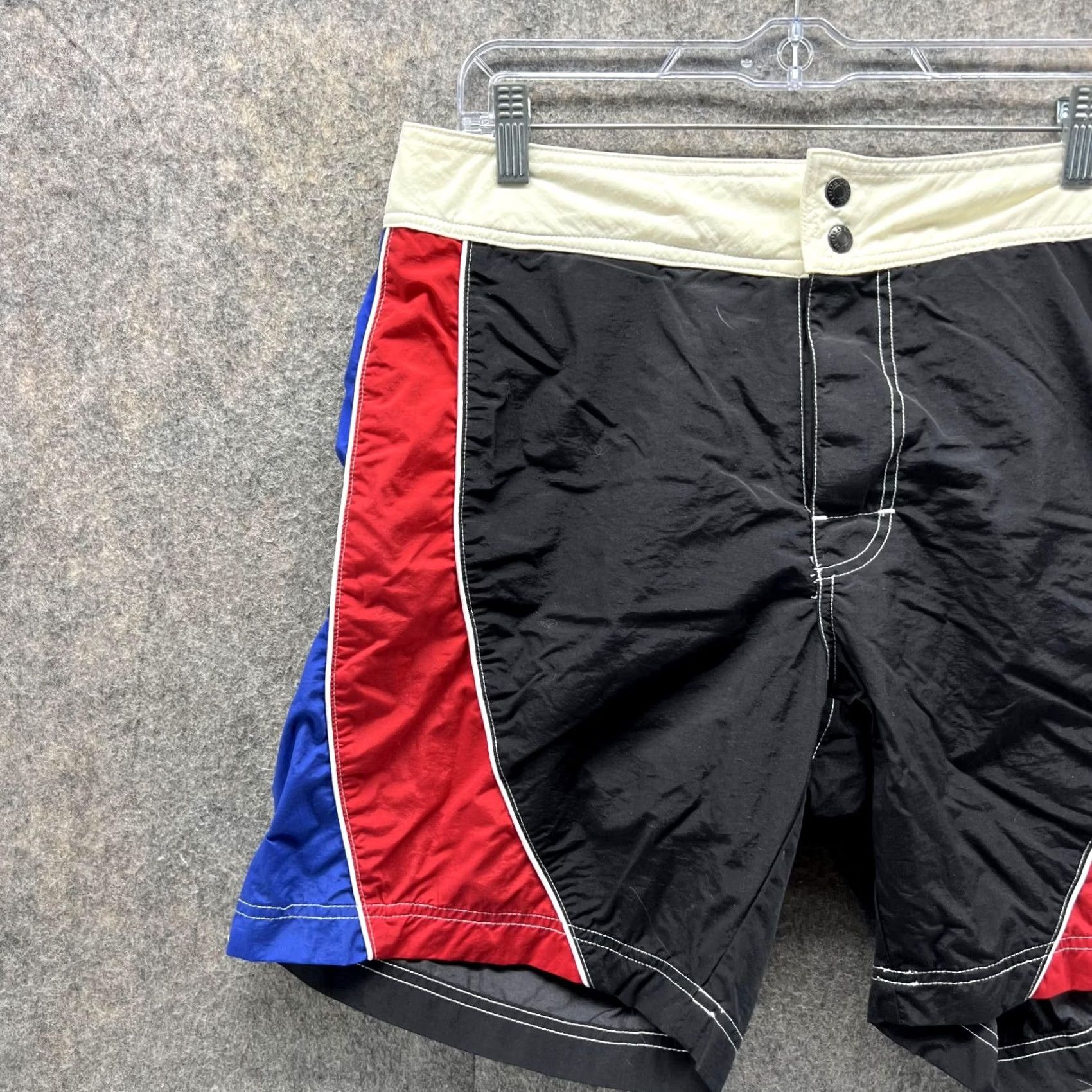 Polo Ralph Lauren VINTAGE Ralph Lauren Sport Bottom Men 32 Black Swim Shorts Lined Trunks 90s Mens Size US 32 / EU 48 - 7 Thumbnail