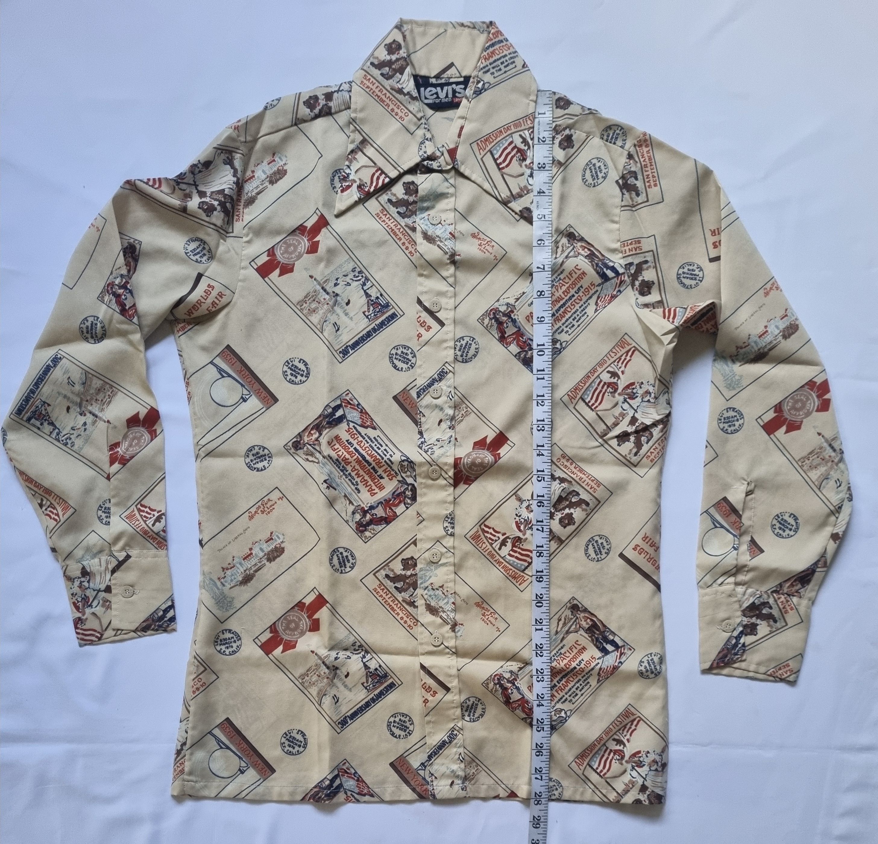 Levi's × Vintage Vtg Levi's Panama Pacific World Fair Casual Button Up Shirt Size US M / EU 48-50 / 2 - 4 Thumbnail