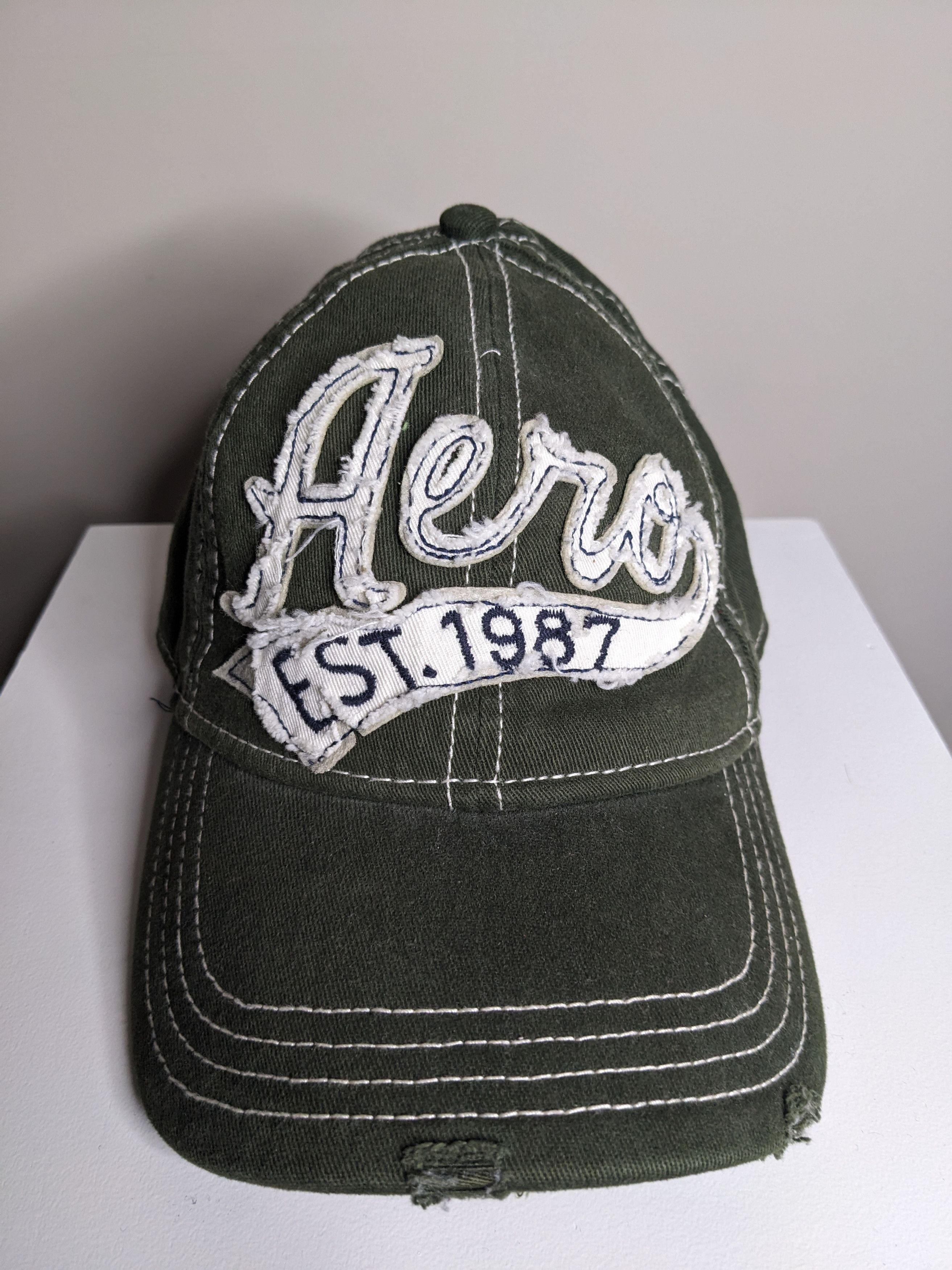 Aeropostale Aeropostale Y2K Spellout Logo Baseball Cap Sz L/XL Twill Hat Size ONE SIZE - 1 Thumbnail