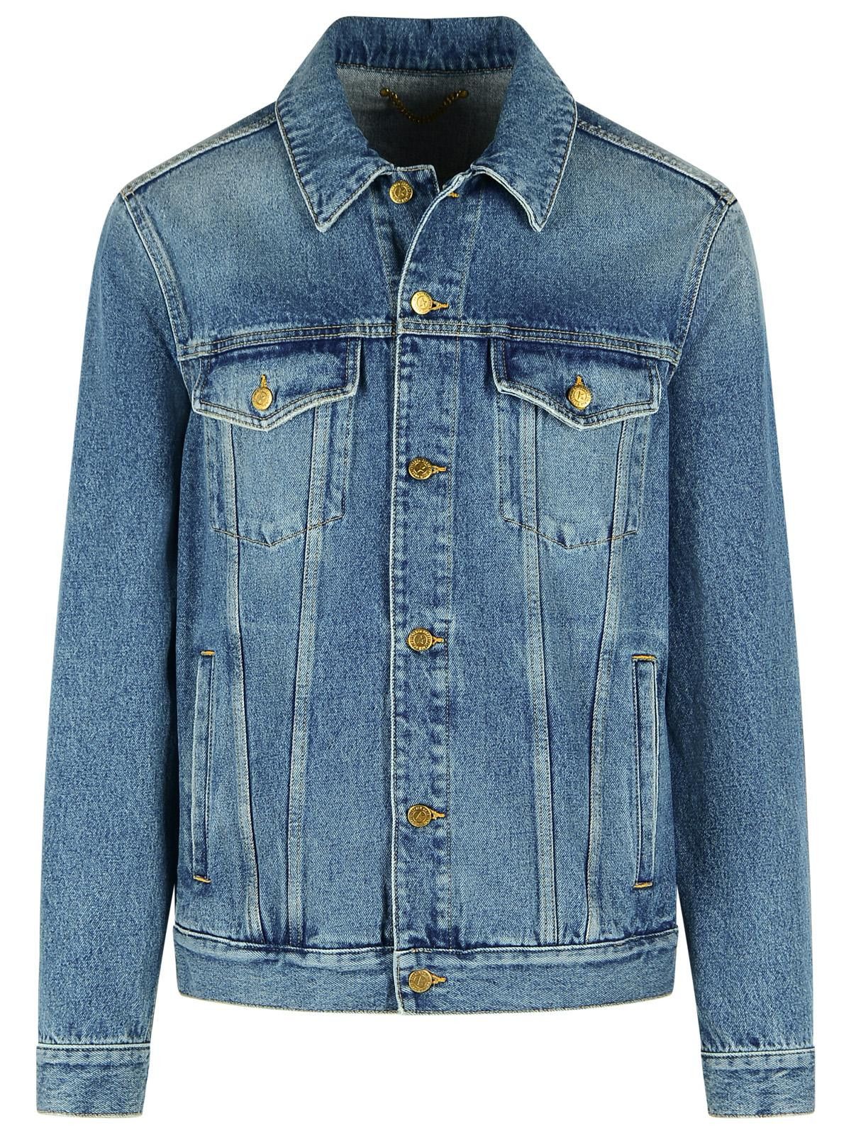 GOLDEN GOOSE Blue Cotton Denim Jacket