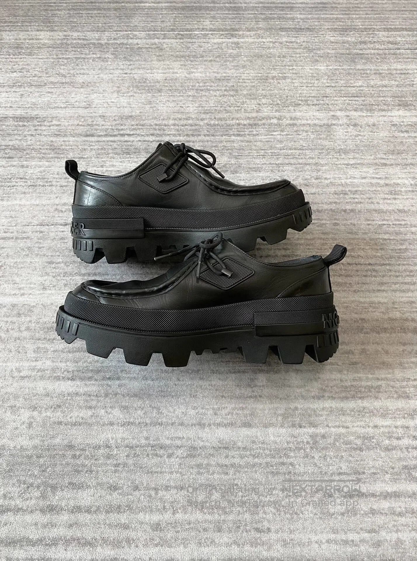 Moncler Moncler Black Layered Derby Loafers. Size US 8.5 / EU 41-42 - 4 Thumbnail