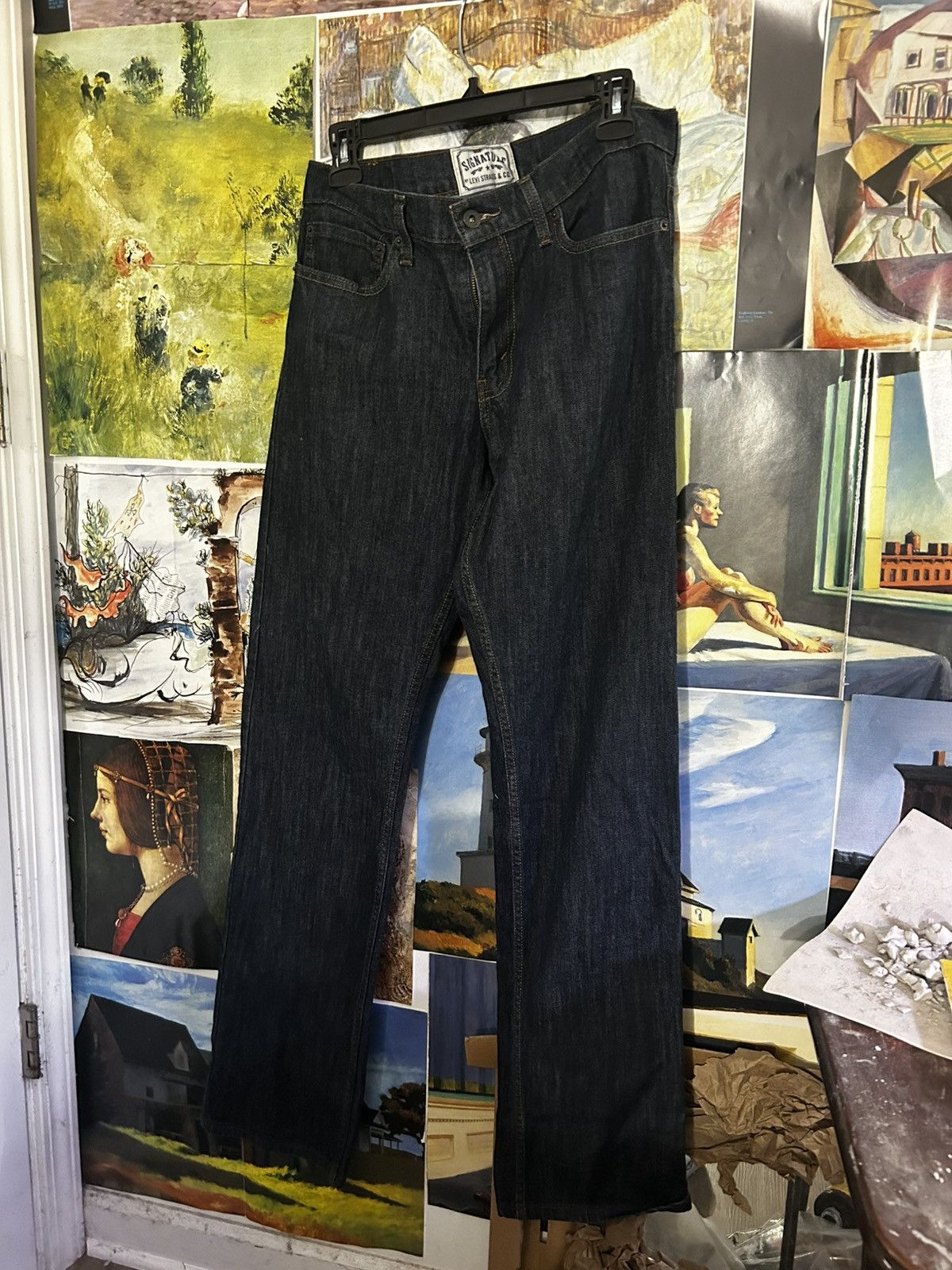 Levi's Levi jeans (classic style) slim straight fit Size US 32 / EU 48 - 1 Thumbnail