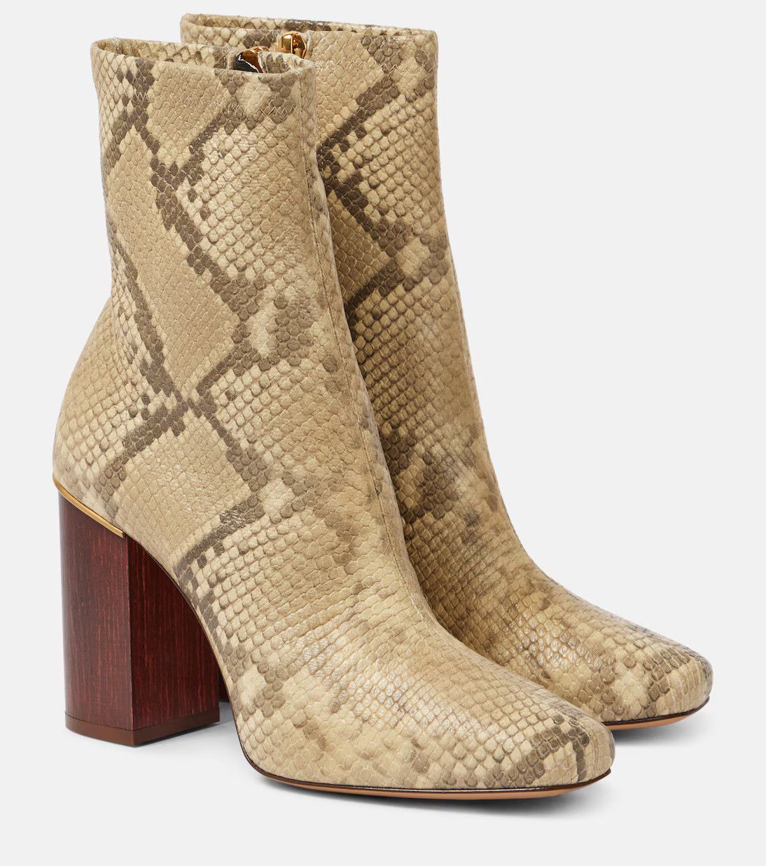 Chloe o1y0825 Leather Ankle Boots in Sand Size US 10 / IT 40 - 1 Thumbnail