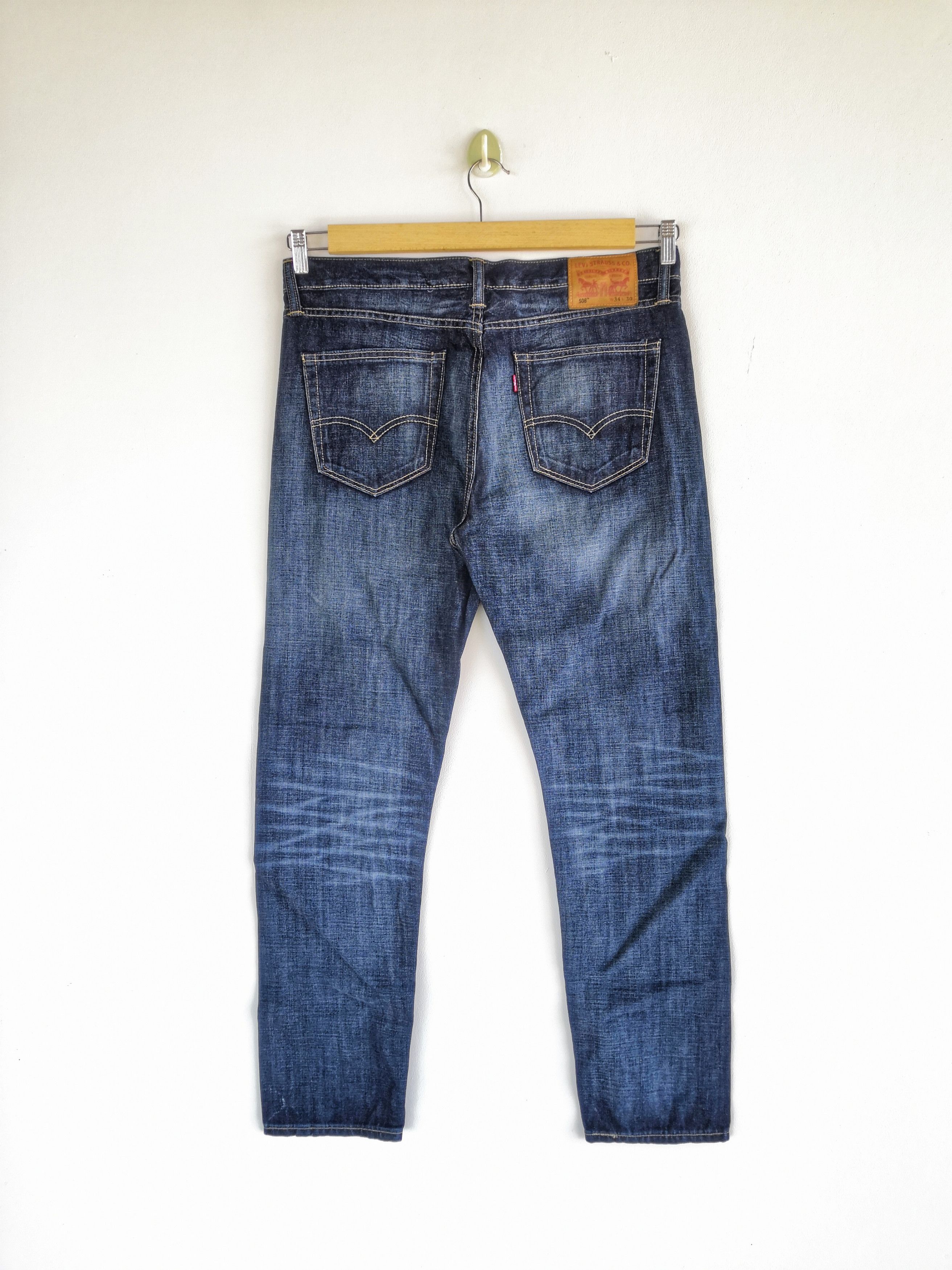 Levi's Vintage Y2K Levis 508 Faded Denim Levis Stonewash Jeans Size US 36 / EU 52 - 2 Thumbnail