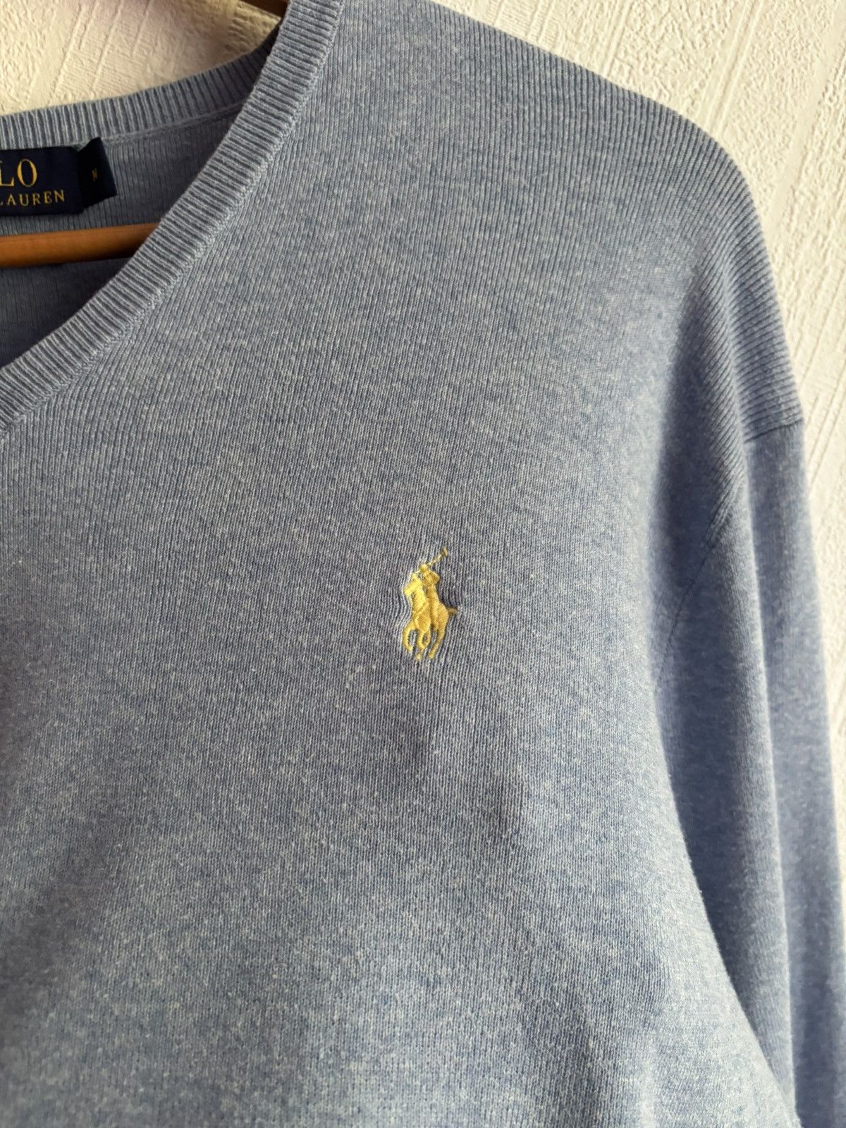 Chaps Ralph Lauren Vintage Polo Ralph Lauren Sky Blue Sweter Size US M / EU 48-50 / 2 - 5 Thumbnail