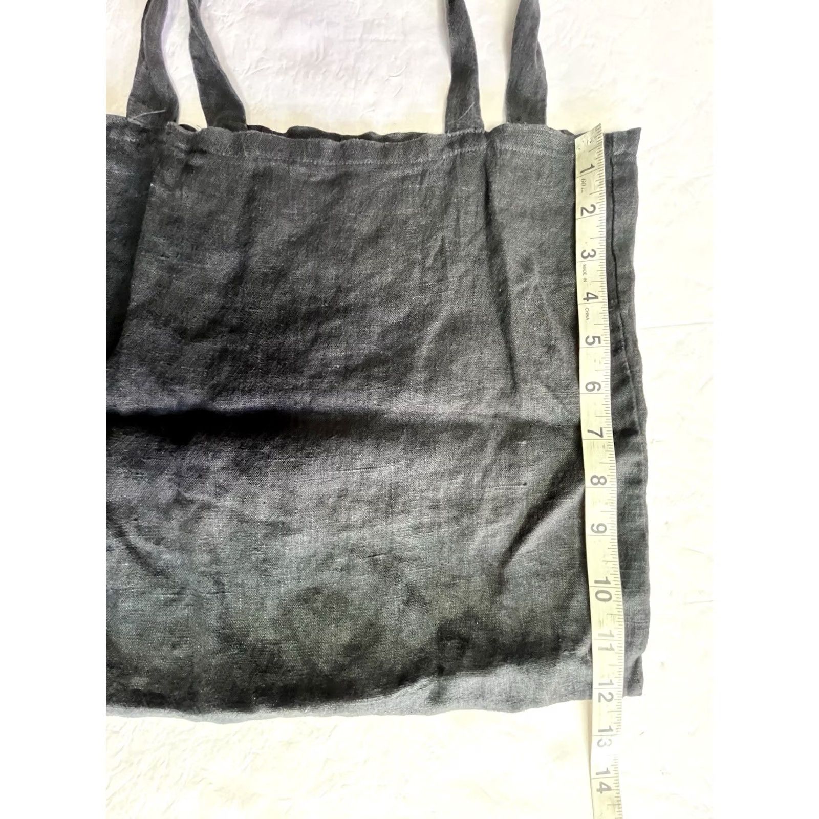 Reformation Reformation Tote Bag Women Medium Black Canvas Cotton 13 W x 12 L Solid Pattern Size ONE SIZE - 4 Thumbnail