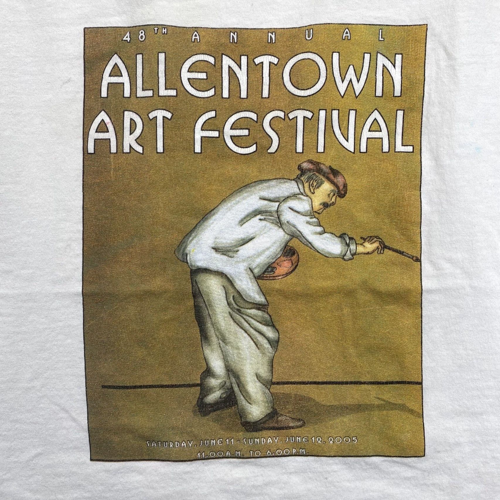 Vintage Vintage Festival Men’s T-Shirt Graphic Print Art Festival 2005 Summer White M Size US M / EU 48-50 / 2 - 2 Thumbnail