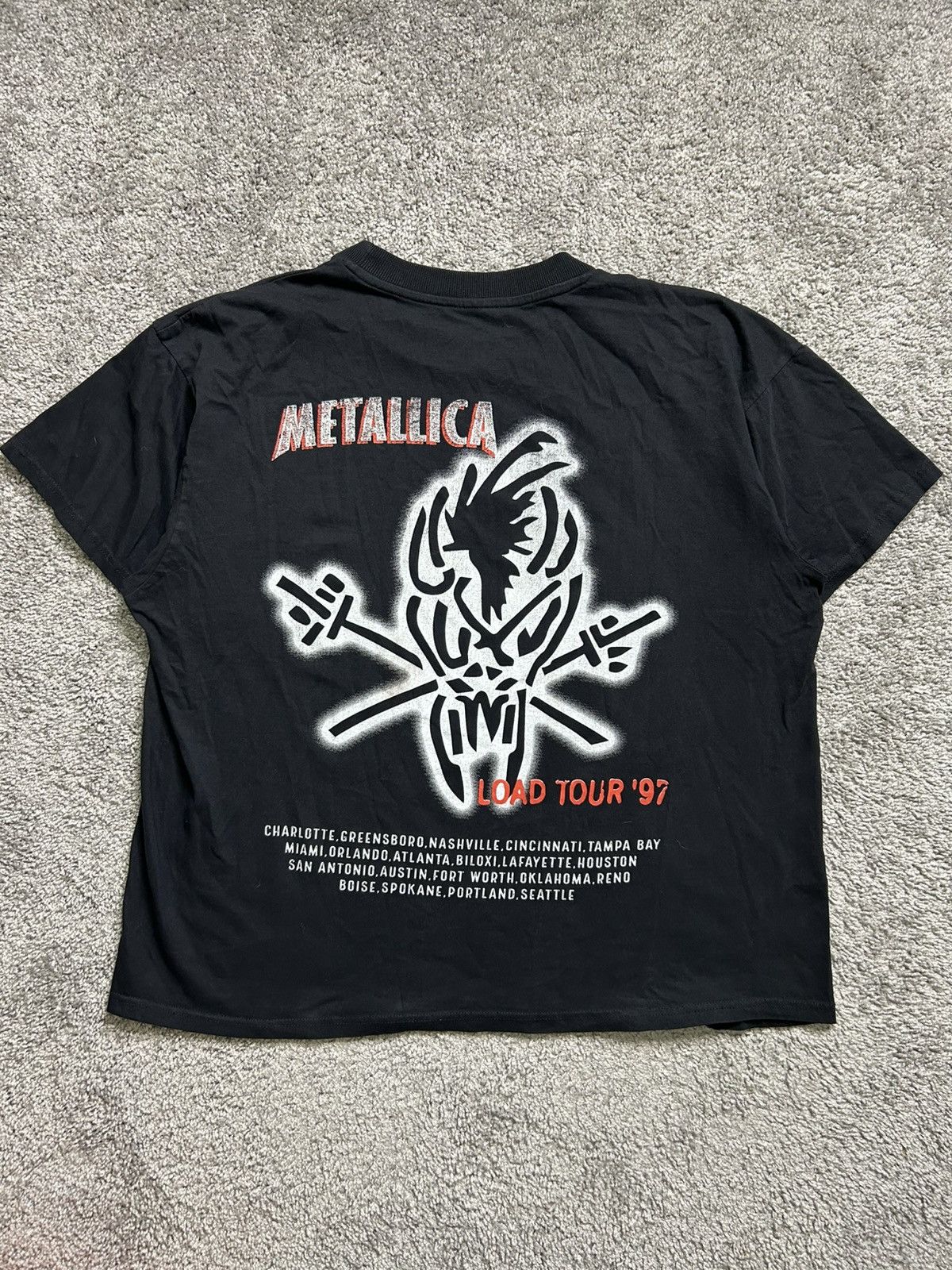 Vintage Vintage 90s Metallica Load Tour Tee 1997 Size US XL / EU 56 / 4 - 6 Thumbnail