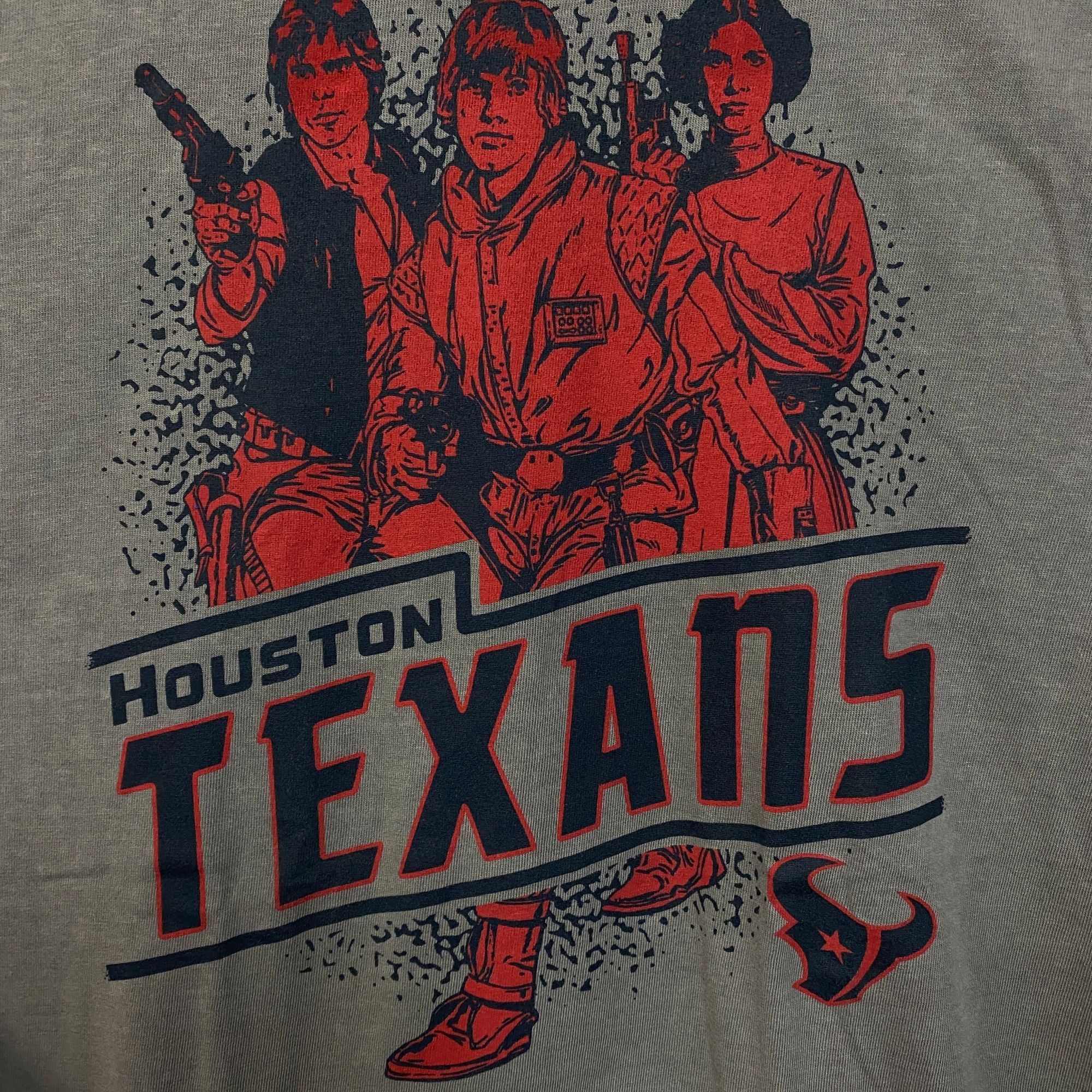Star Wars Heathered Gray Houston Texans Rebels Star Wars T-Shirt Size US M / EU 48-50 / 2 - 2 Thumbnail