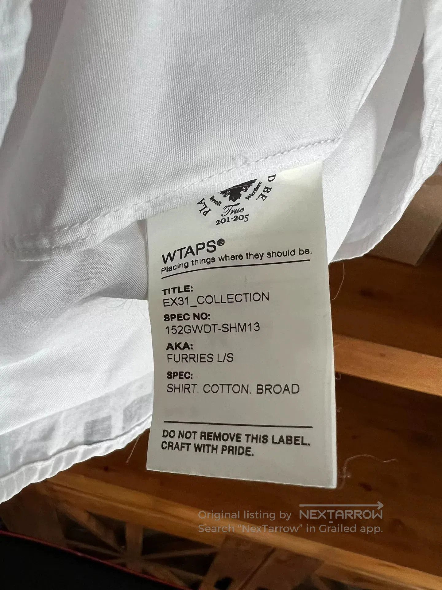 Wtaps WTAPS 15AW White Letter Shirt. Size US S / EU 44-46 / 1 - 5 Thumbnail