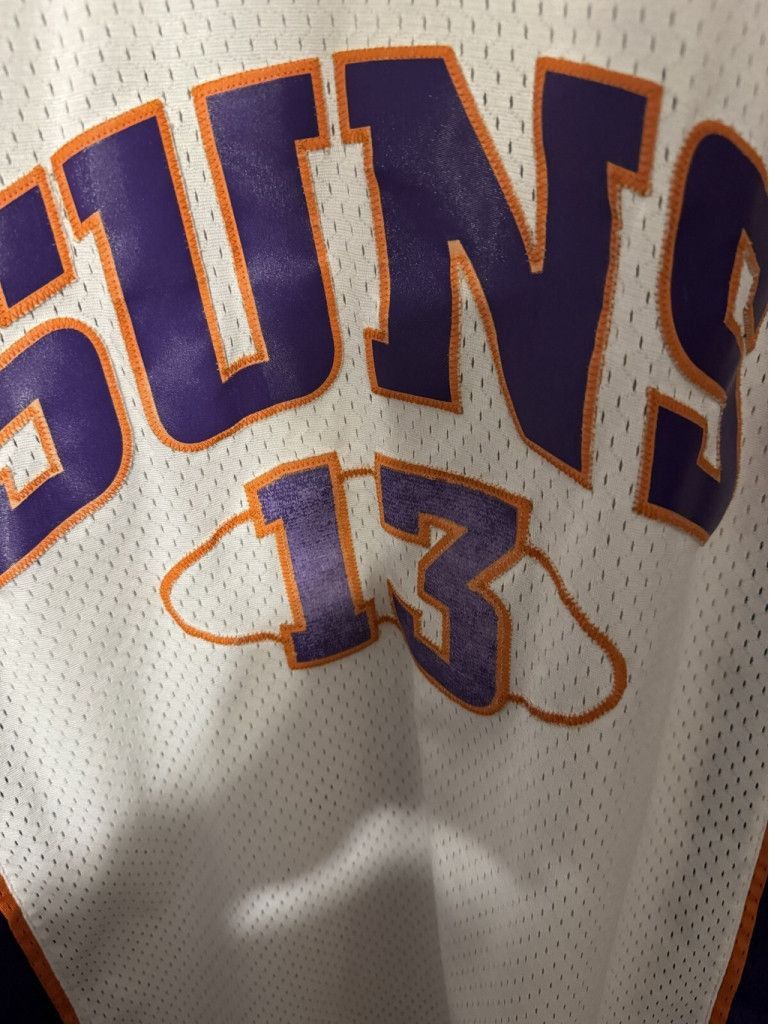 Adidas Phoenix Suns Steve Nash #13 Adidas Jersey White Men Sz L Size US L / EU 52-54 / 3 - 10 Thumbnail