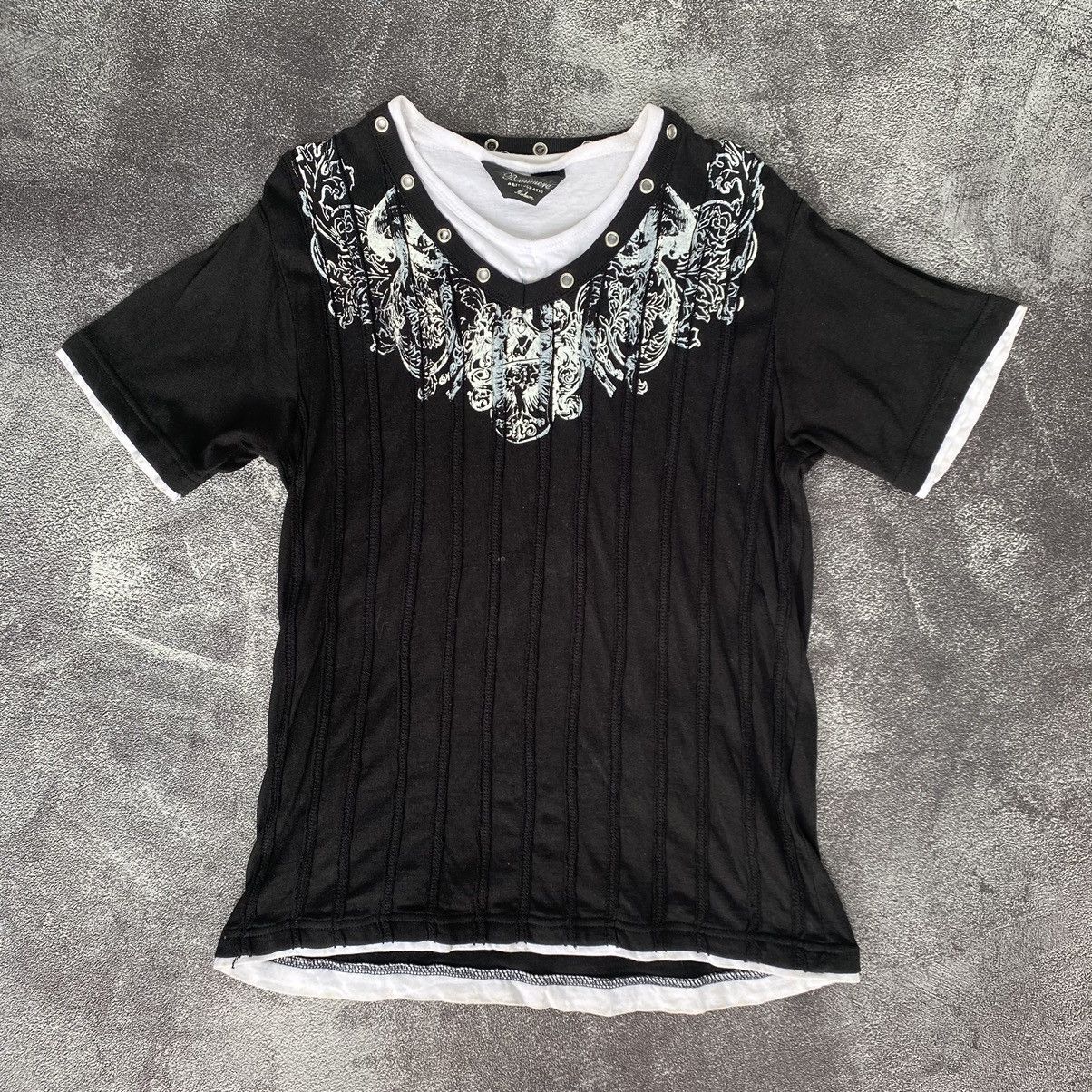 image of If Six Was Nine x Le Grande Bleu L G B Beaumere Poem Tshirt in Black, Men's (Size Small)
