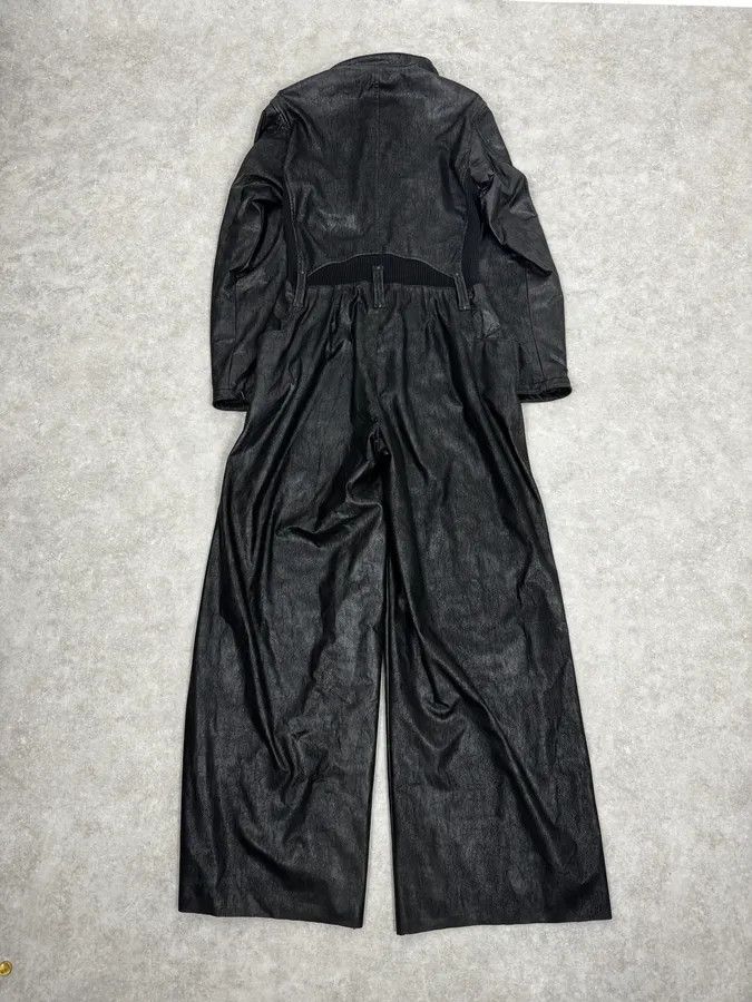 Emporio Armani 2000s Emporio Armani Black Leather Combination Size 42R - 4 Thumbnail