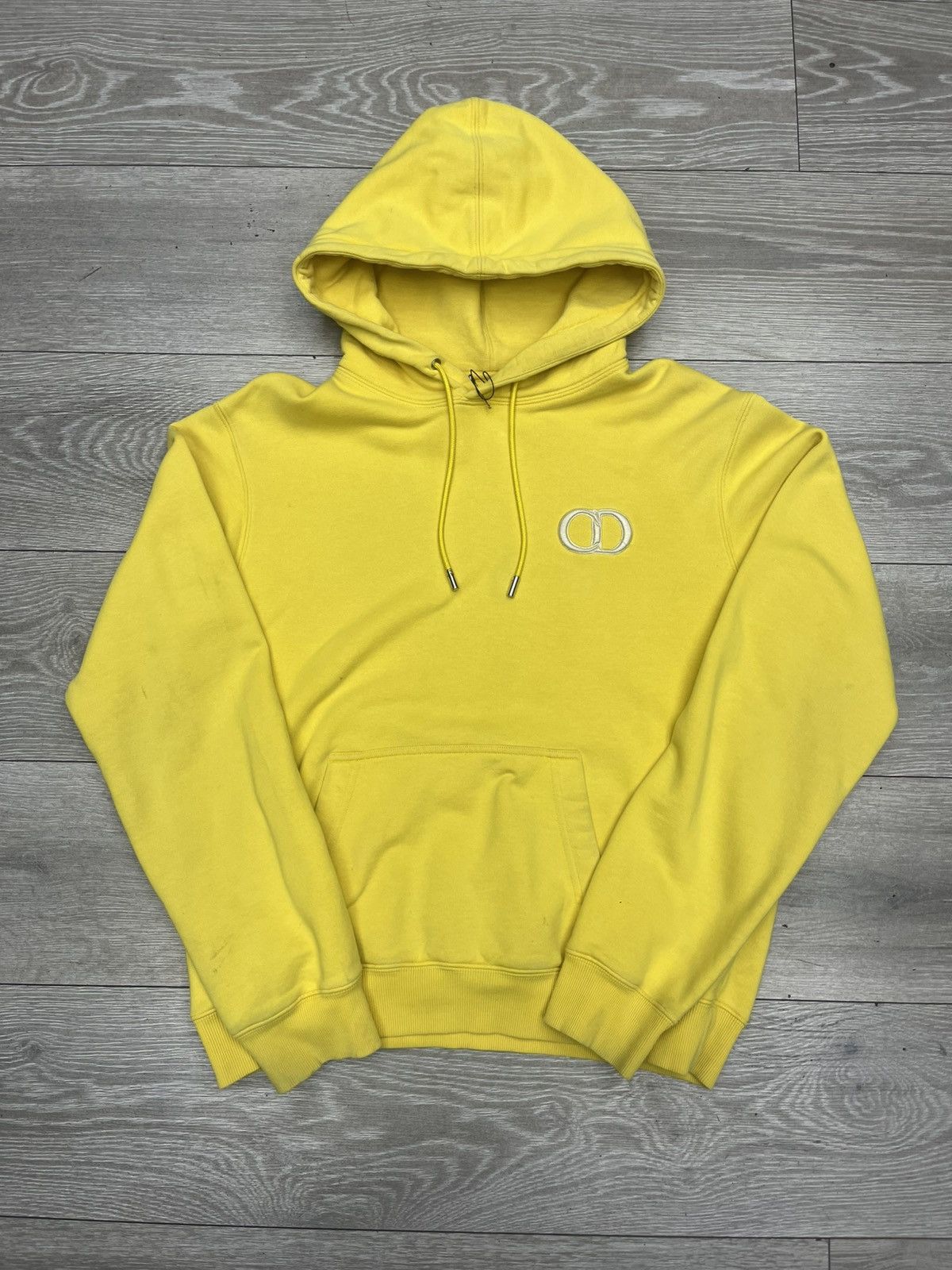 Christian Dior Monsieur Dior CD Icon Hooded Yellow Sweatshirt Size US M / EU 48-50 / 2 - 1 Thumbnail