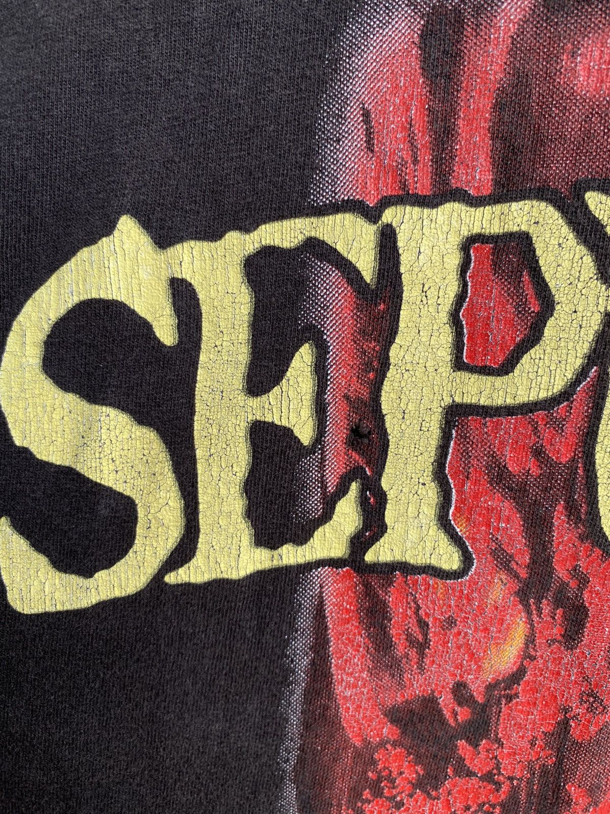 Band Tees × Vintage 🔥🔥 Vintage 90s Sepultura Territory band tee Size US XL / EU 56 / 4 - 6 Thumbnail