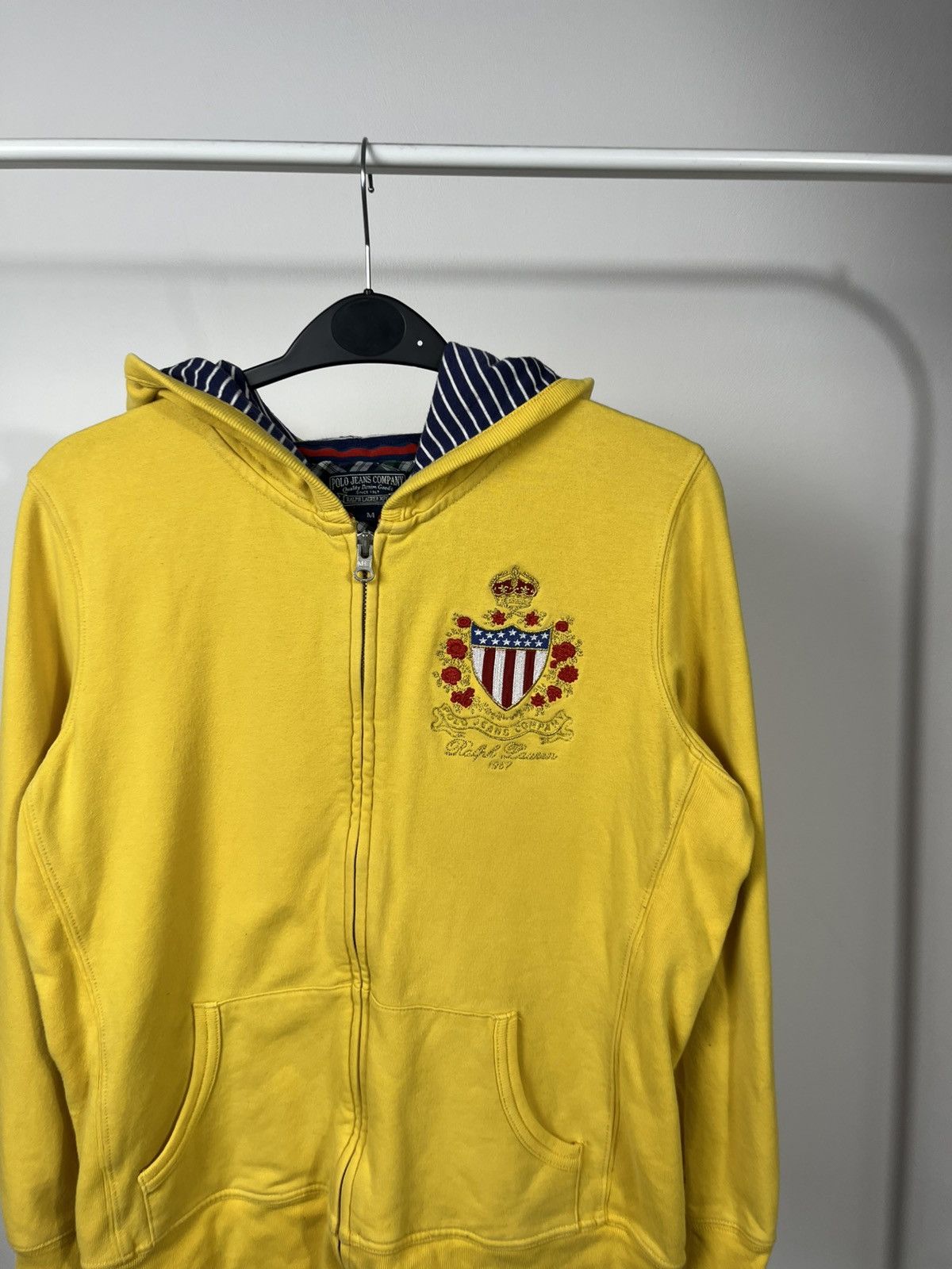 Polo Ralph Lauren Polo Jeans Company Ralph Lauren Yellow Zip Hoodie Size M Size M / US 6-8 / IT 42-44 - 3 Thumbnail