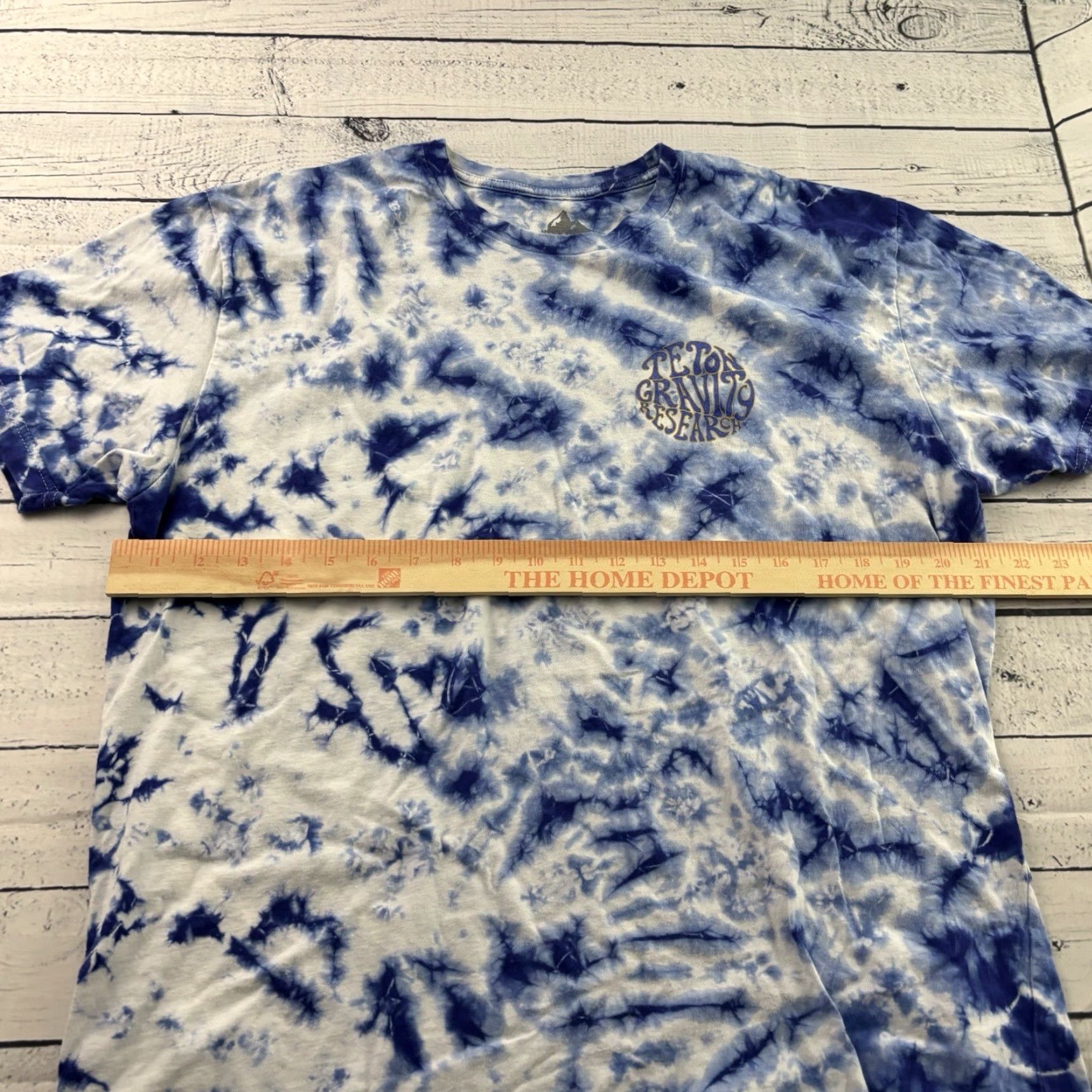 Eton Teton Gravity Research Short Sleeve T-Shirt Men XL Blue Tie Dye Shirt Size US XL / EU 56 / 4 - 5 Thumbnail