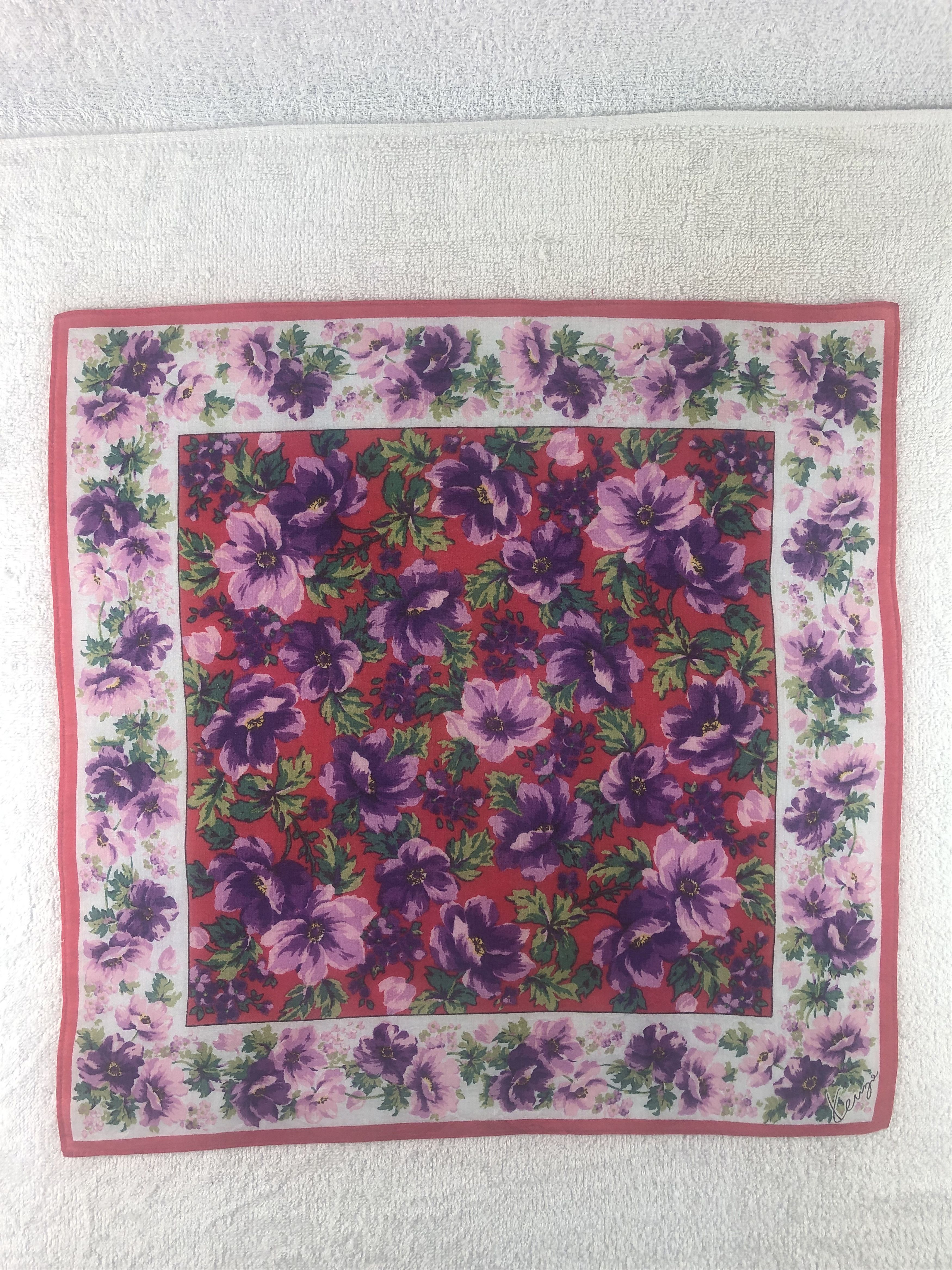 Kenzo × Vintage Kenzo Handkerchief / Bandana / Neckerchief Size ONE SIZE - 3 Thumbnail