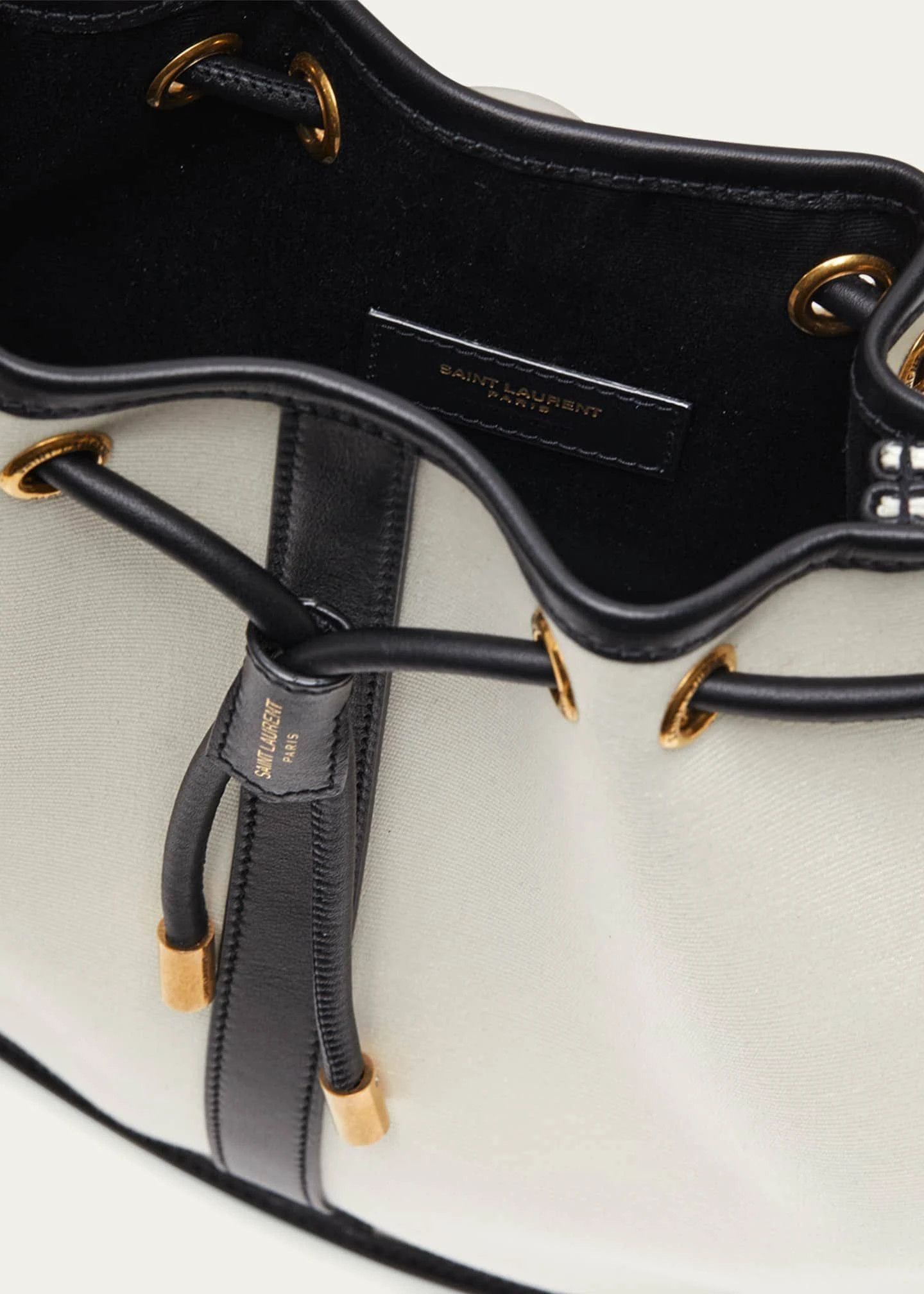 Saint Laurent Paris o1s1wg111124 Size: OS / Leather Shoulder Bag Bianco & Nero Size ONE SIZE - 5 Thumbnail