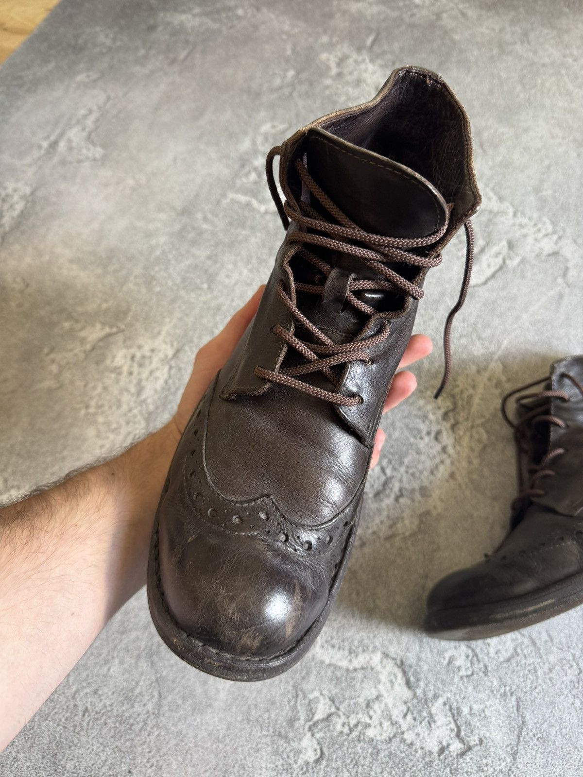 MoMA MOMA 42size brown leather high boots shoes vintage retro Size US 9 / EU 42 - 8 Thumbnail