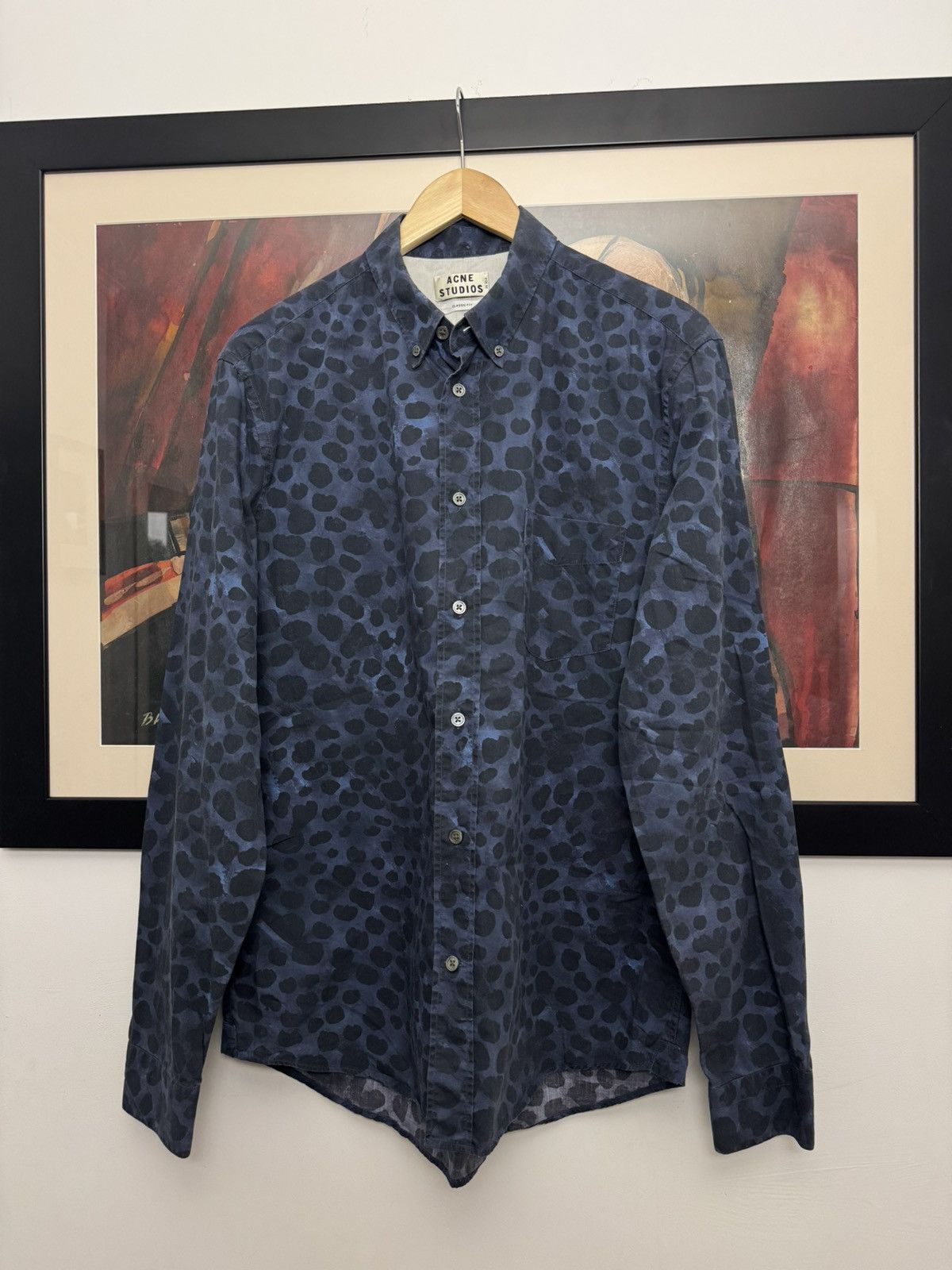 Acne Studios Acne Studios Fullprint Blue button up shirt luxury casual Size US M / EU 48-50 / 2 - 1 Thumbnail