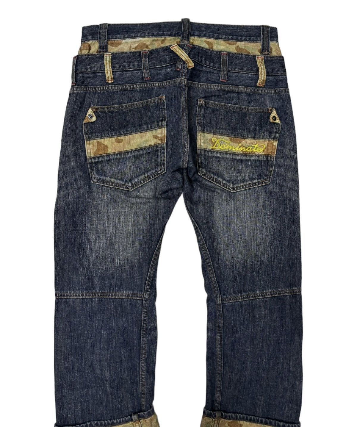 Kapital 🔥DOUBLE WAIST DENIM DOMINATE HANDCRAFTED JEANS Size US 34 / EU 50 - 4 Thumbnail