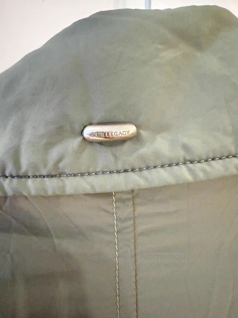 Our Legacy Our Legacy Pleated Minimalist Casual Coat - Olive with Thi Size US M / EU 48-50 / 2 - 5 Thumbnail