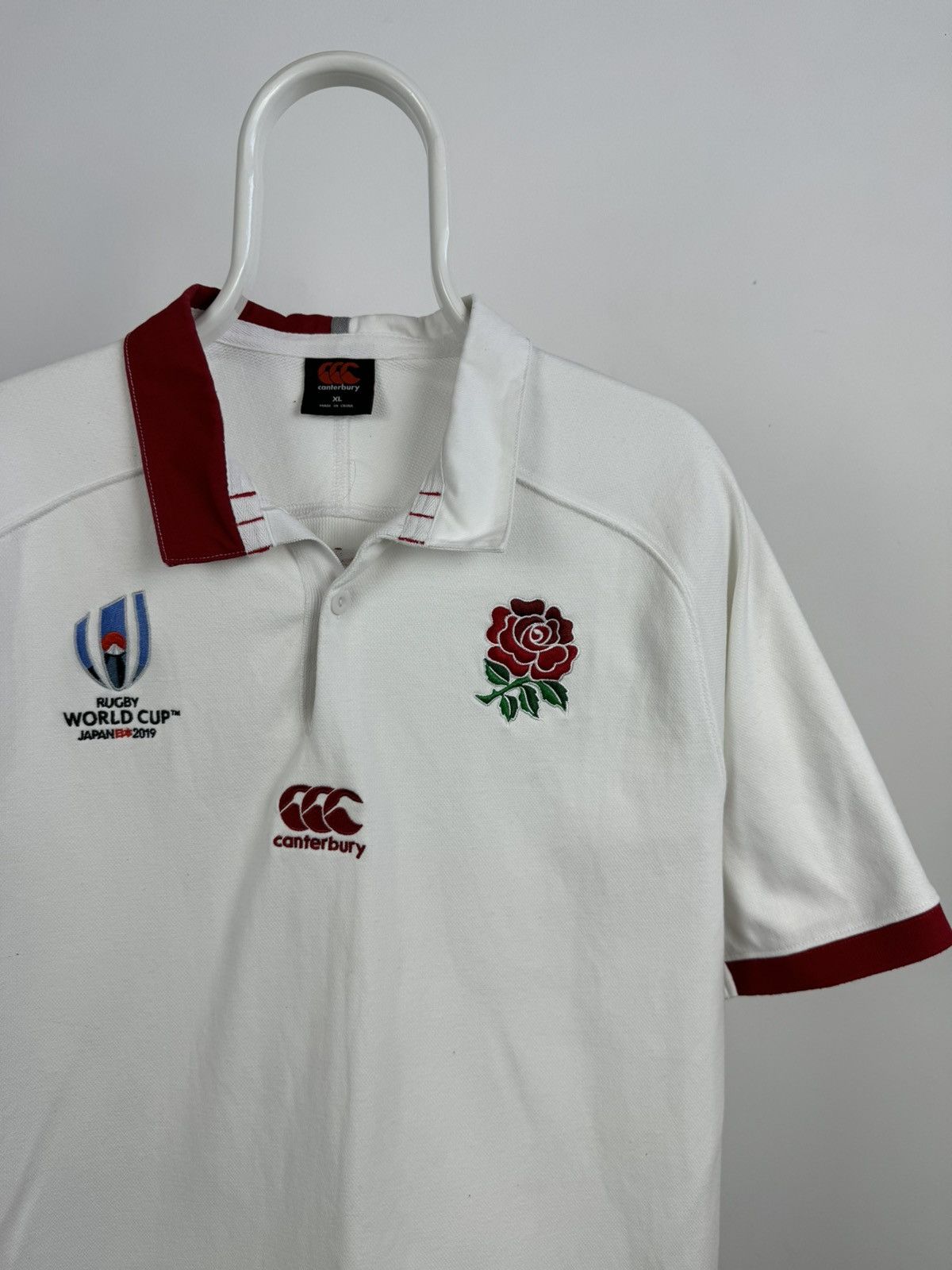 Canterbury of New Zealand Canterbury England Team Rugby World Cup Japan 2019 Polo Size US XL / EU 56 / 4 - 2 Thumbnail