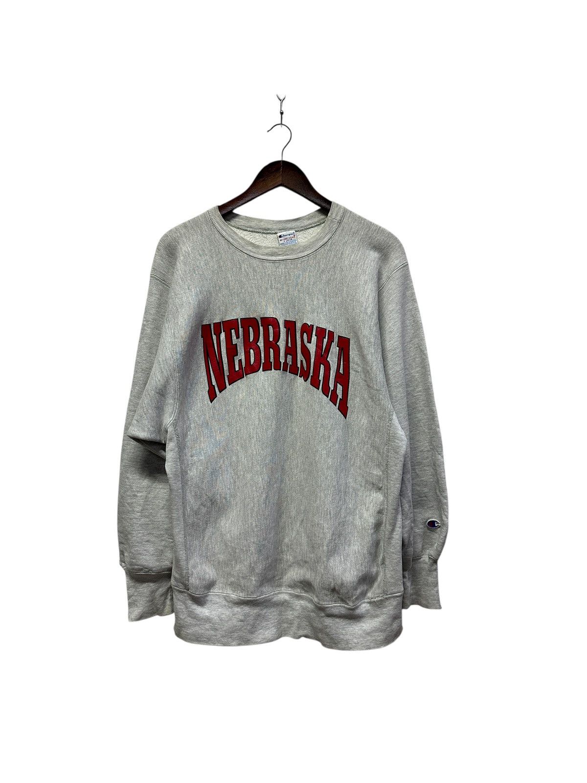 Champion Vintage 90s Champion Reverse Weave Nebraska Usa Size US L / EU 52-54 / 3 - 1 Thumbnail