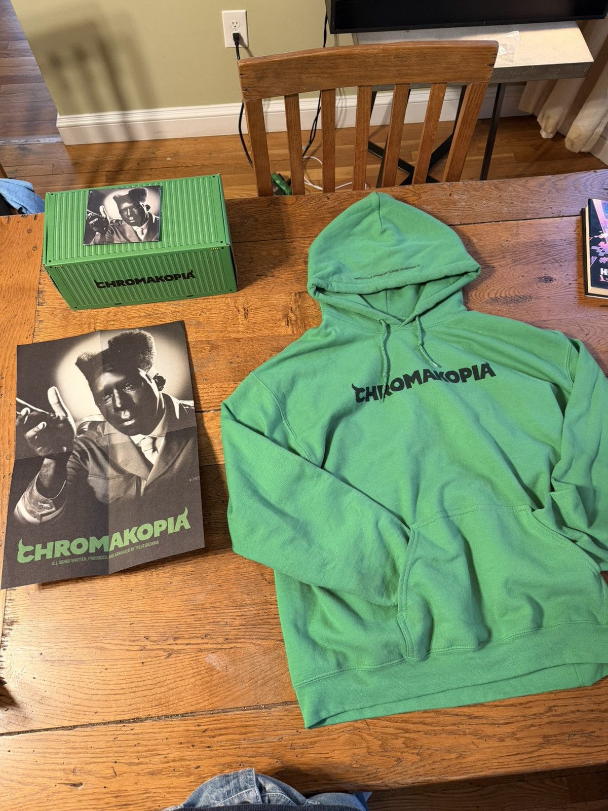 Tyler The Creator Chromakopia Box Set 2 Green Hoodie | Grailed
