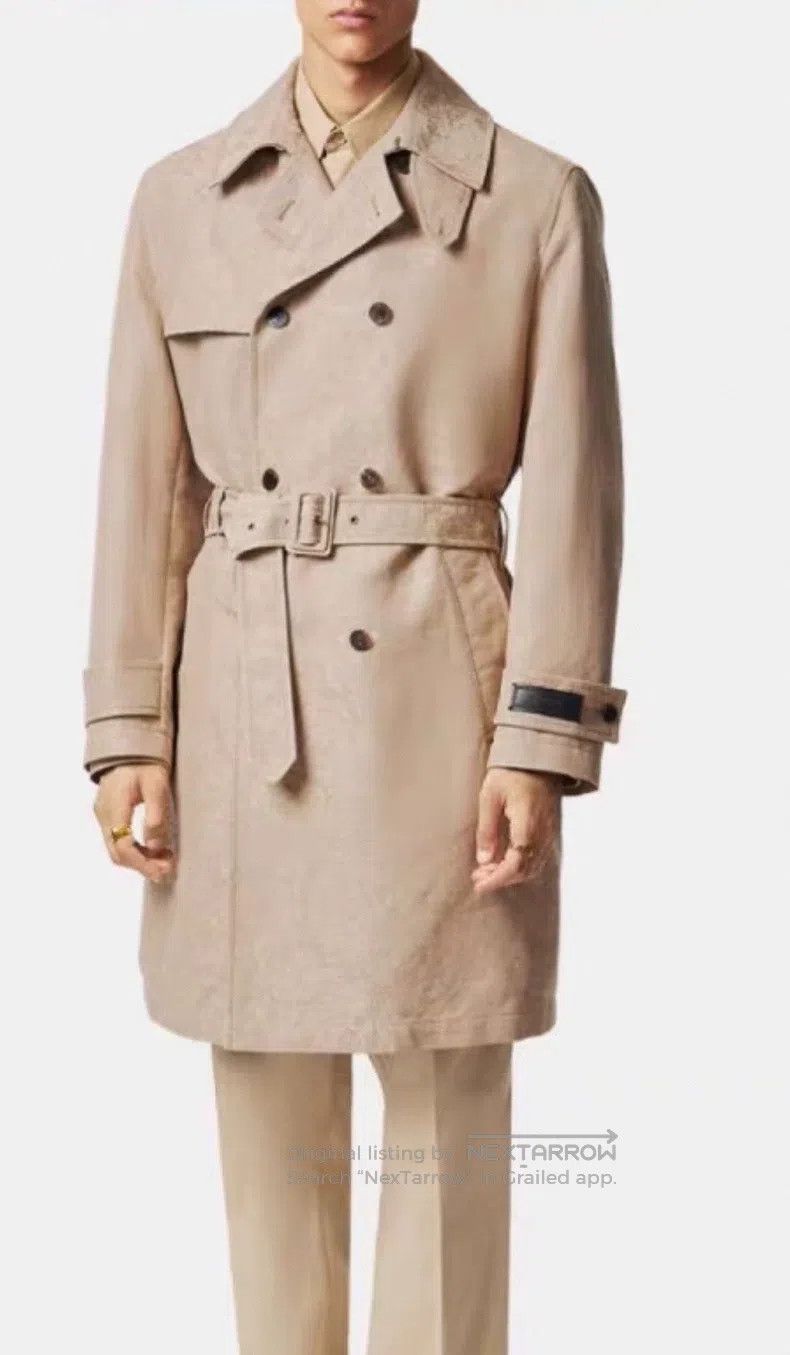 Versace Versace Baroque jacquard double-breasted trench coat Size US L / EU 52-54 / 3 - 4 Thumbnail